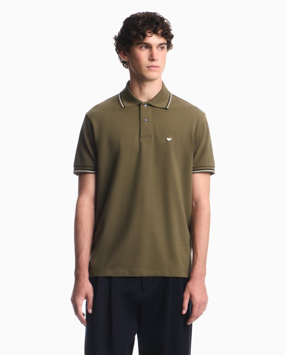 Imagen 1 de Polo de hombre manga corta regular fit Verde militar