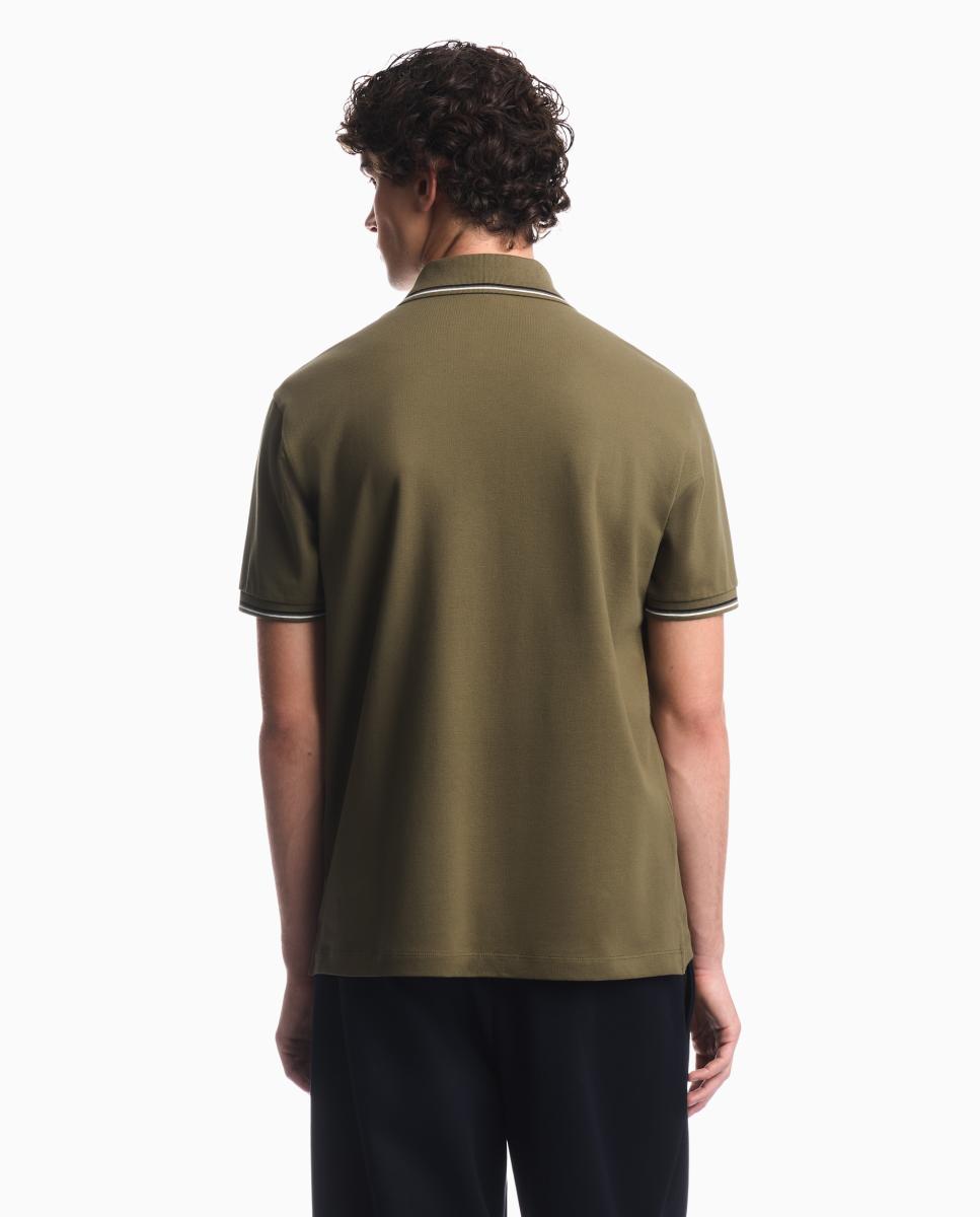 Imagen 2 de Polo de hombre manga corta regular fit - Emporio Armani - Verde militar Verde militar
