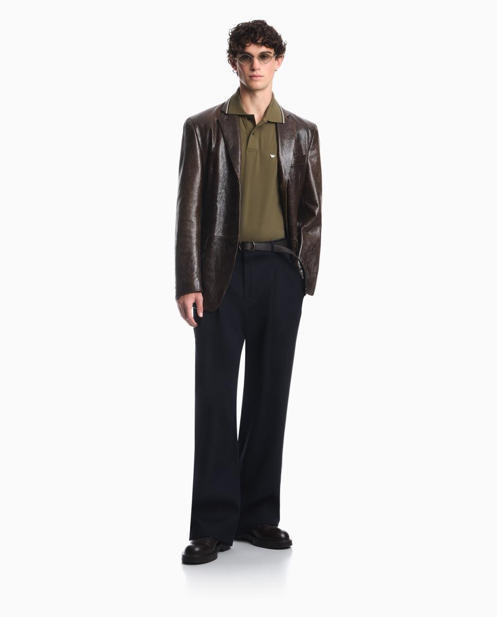 Imagen 8 de Polo de hombre manga corta regular fit - Emporio Armani - Verde militar Verde militar