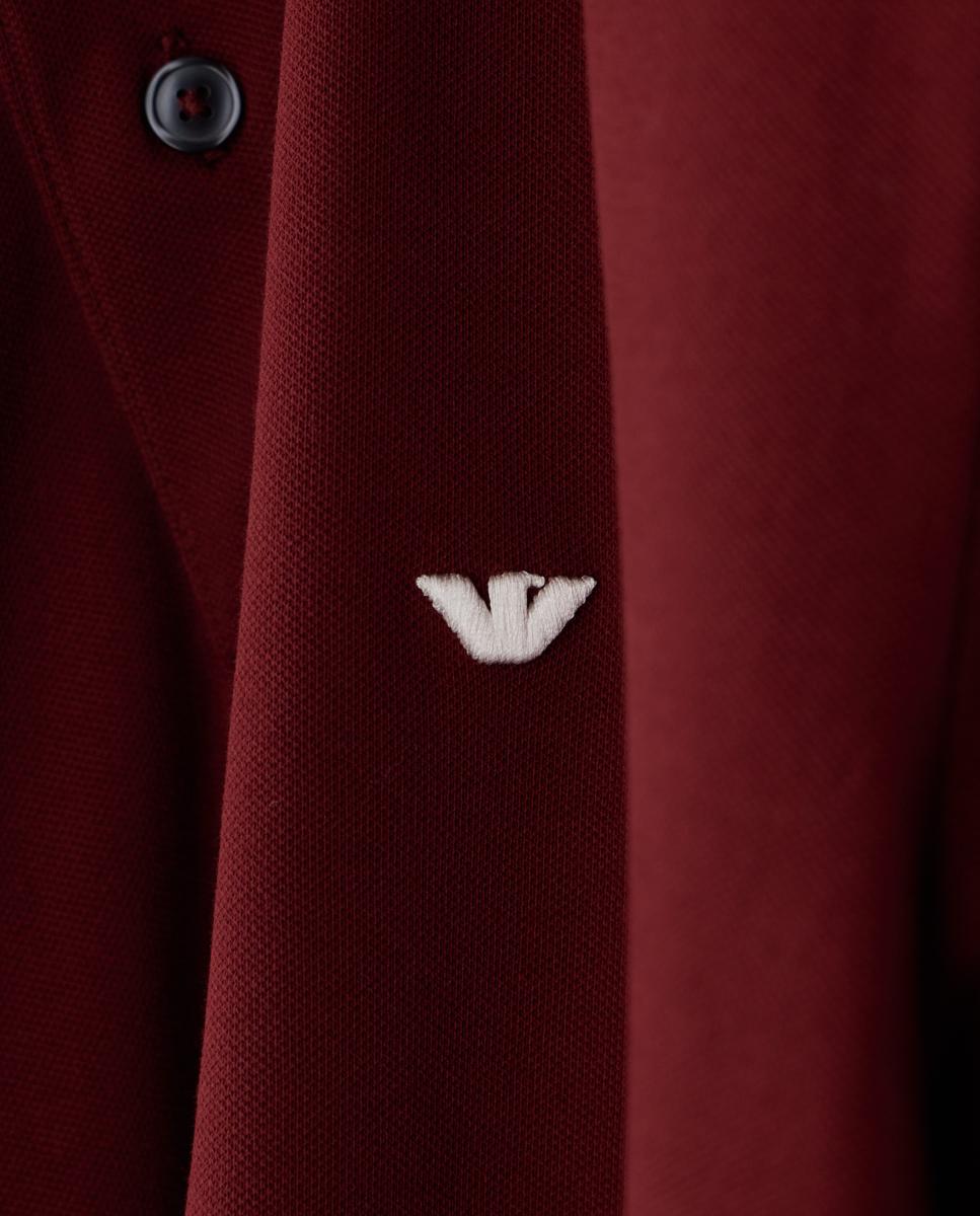Imagen 5 de Polo de hombre manga corta regular fit - Emporio Armani - Burdeos Burdeos
