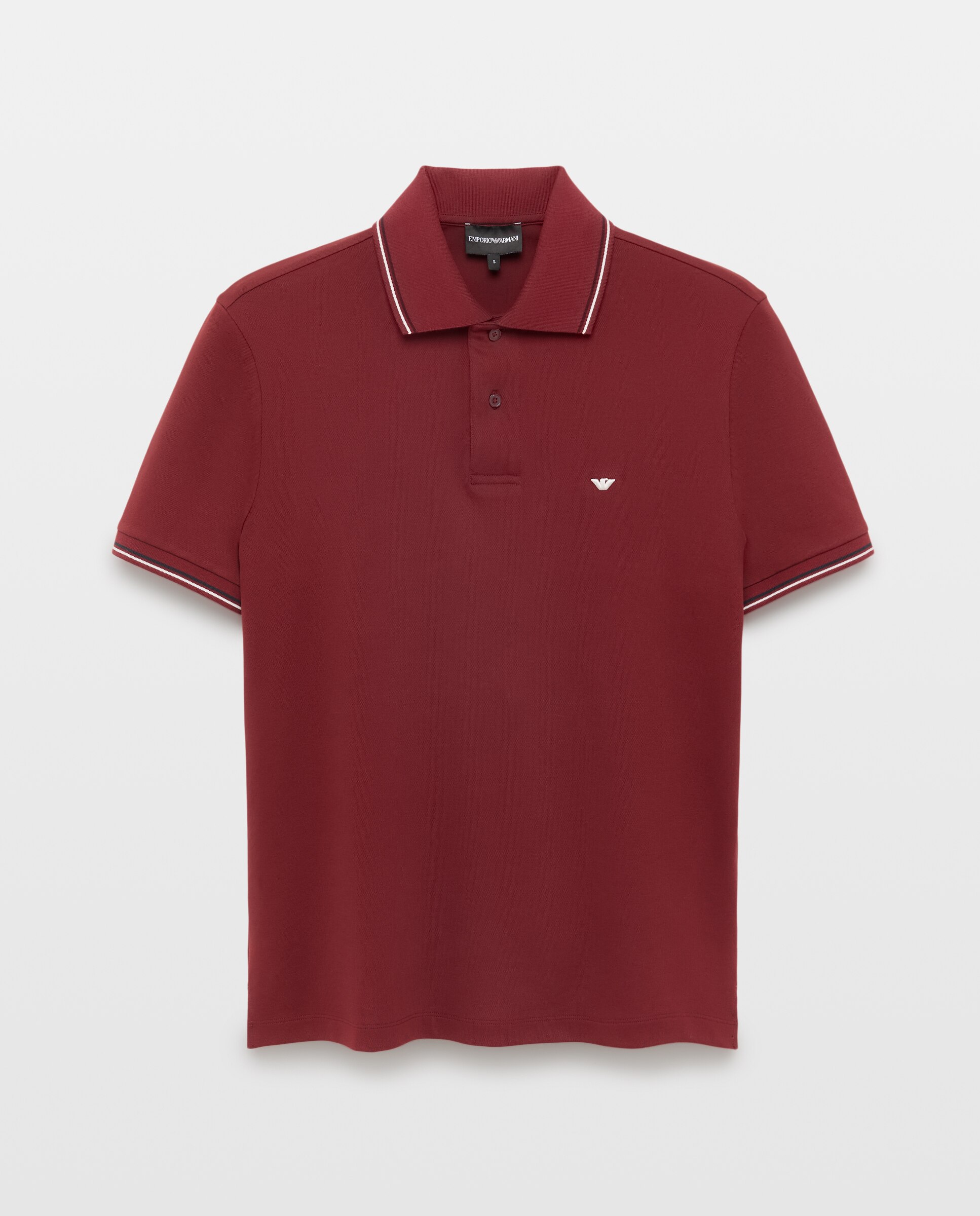 Imagen 6 de Polo de hombre manga corta regular fit - Emporio Armani - Burdeos Burdeos
