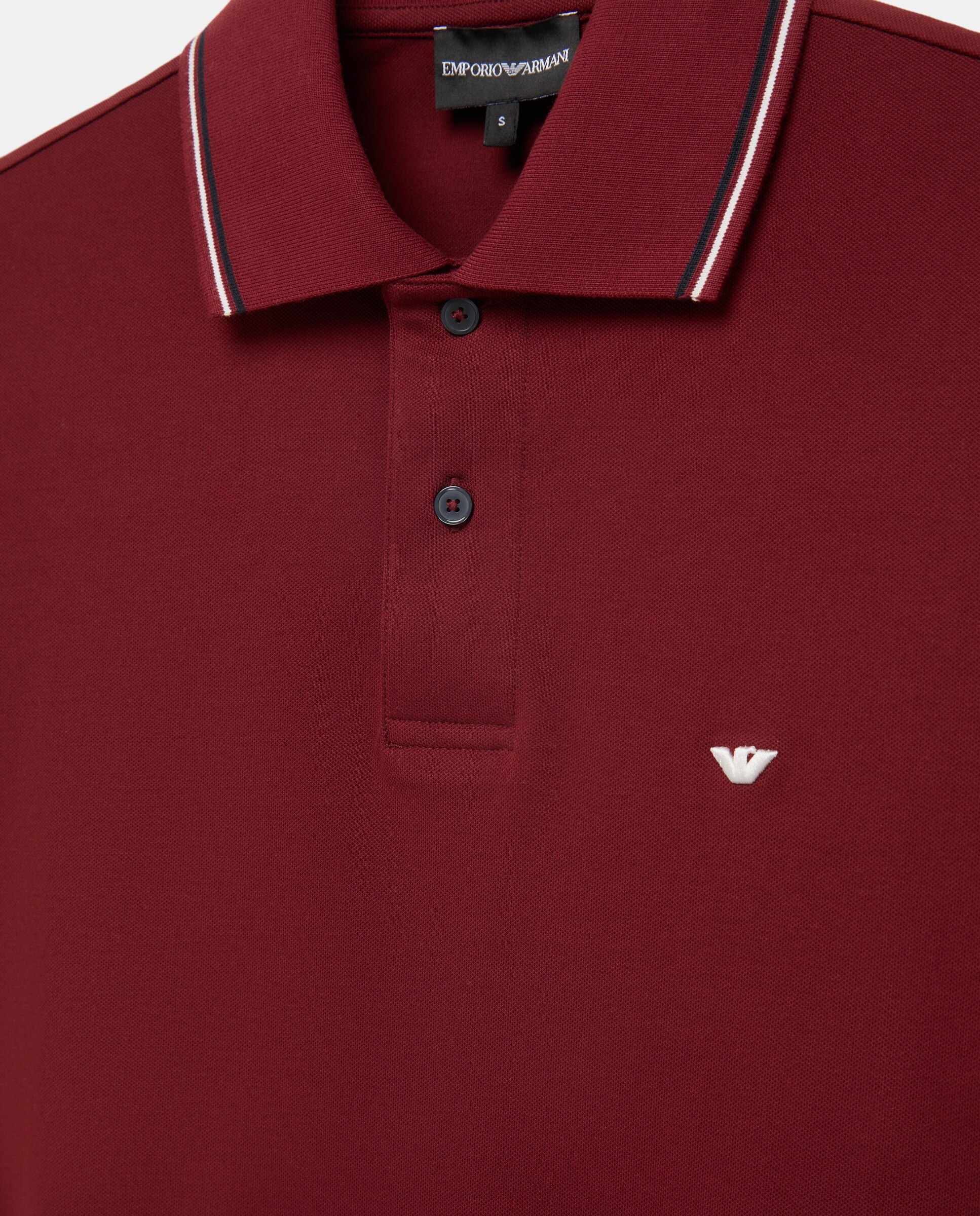 Imagen 7 de Polo de hombre manga corta regular fit - Emporio Armani - Burdeos Burdeos