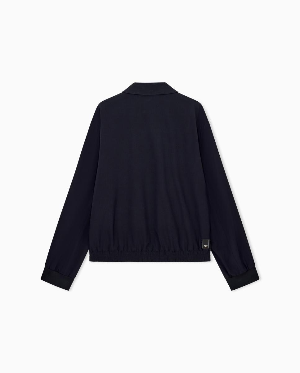 Imagen 7 de Cazadora de hombre cuelo camisero con cremallera - Emporio Armani - Azul marino Azul marino
