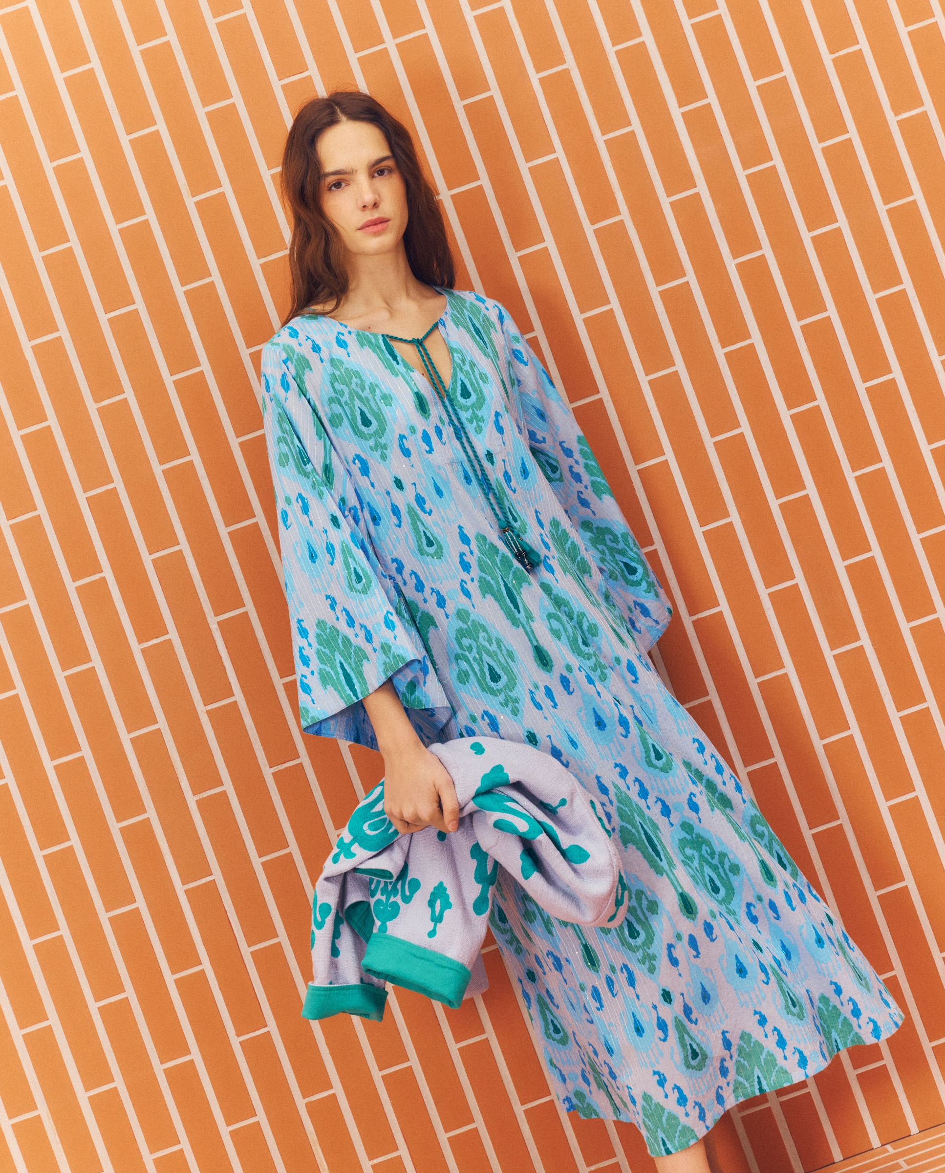 Imagem 0 de Kaftan com Estampado de Lantejoulas