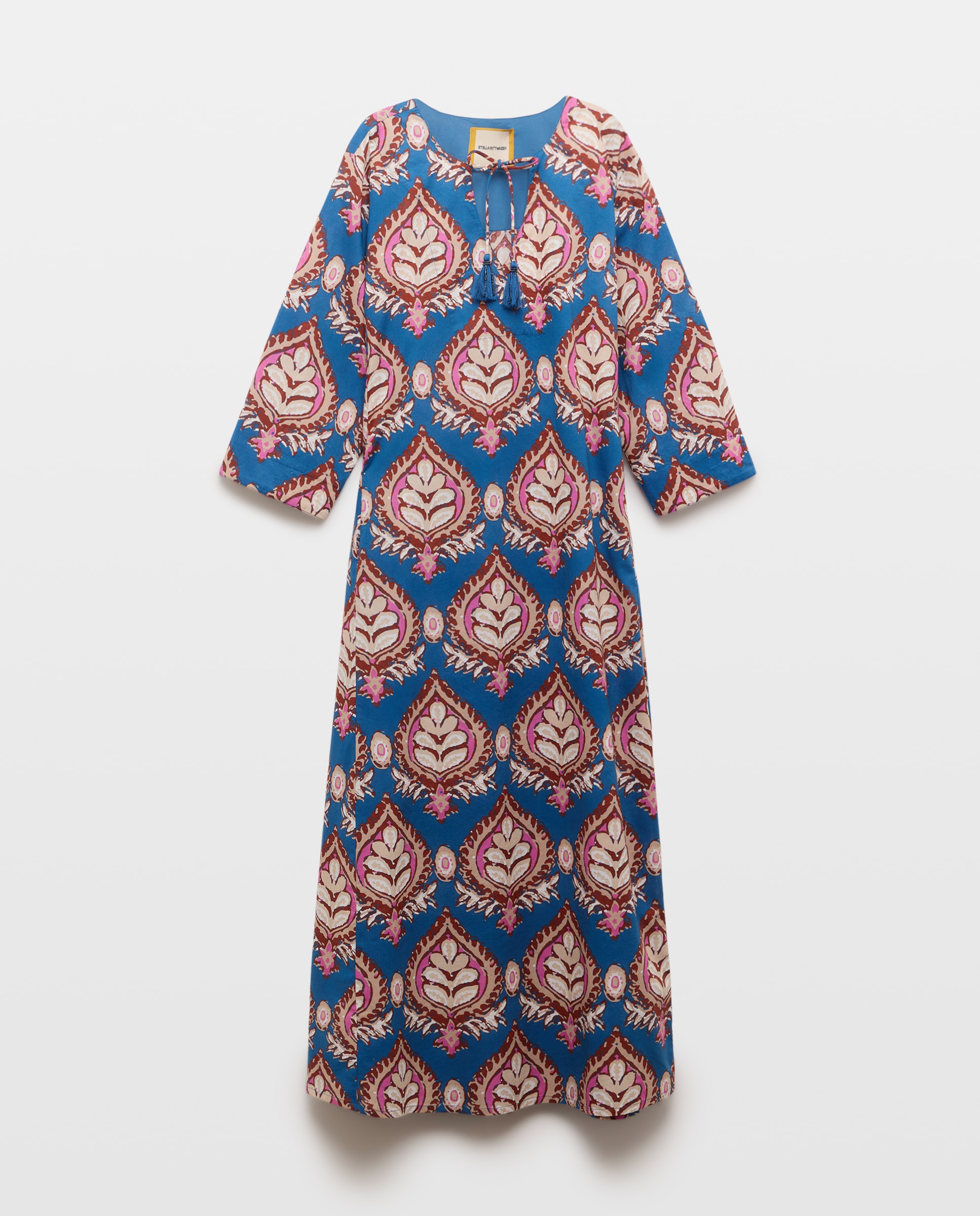 Kaftan com Estampado Novo 400 Azul-4