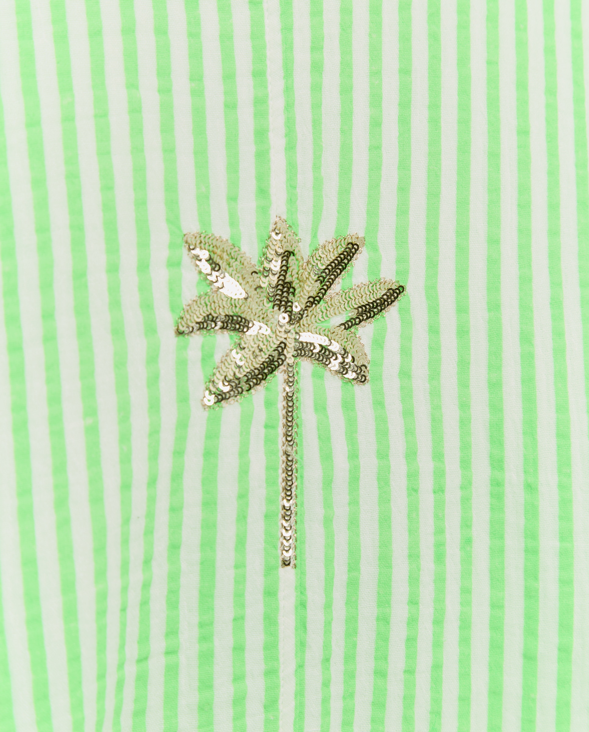 Kaftan com Estampado às Riscas Verde-flúor-6