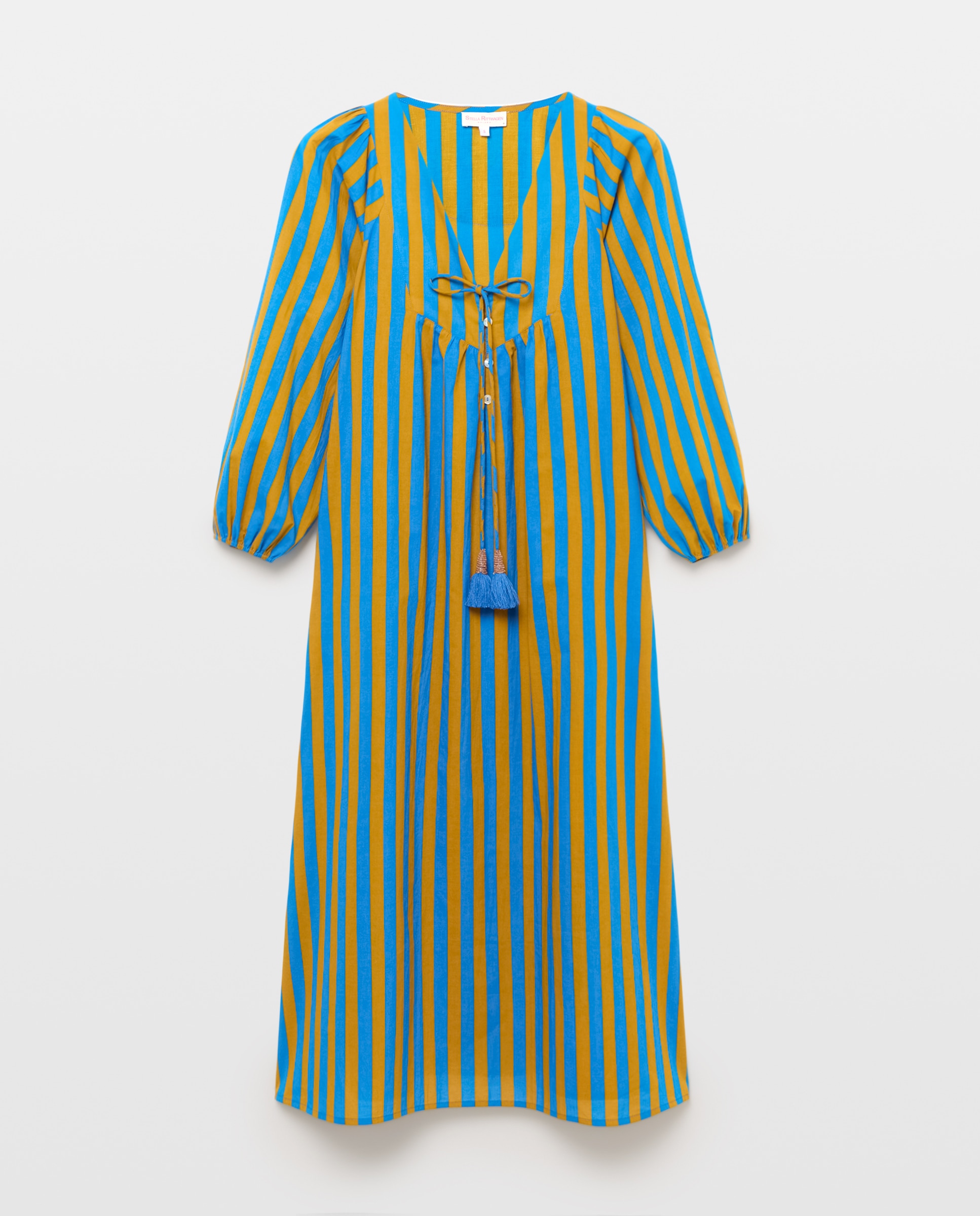 Imagem 0 de Vestido com Estampado às Riscas