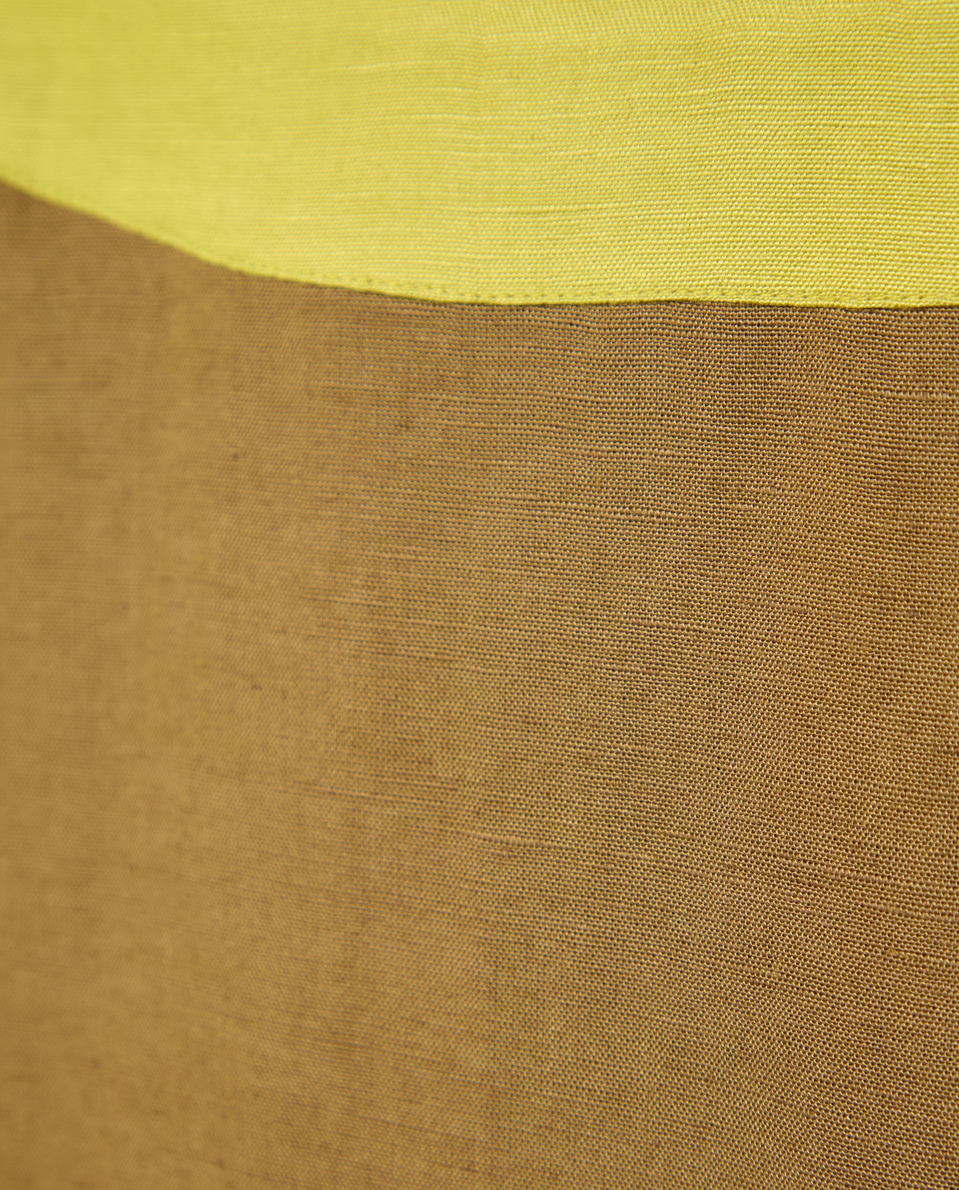 Kaftan de Linho com Detalhe de Fita Castanho-5