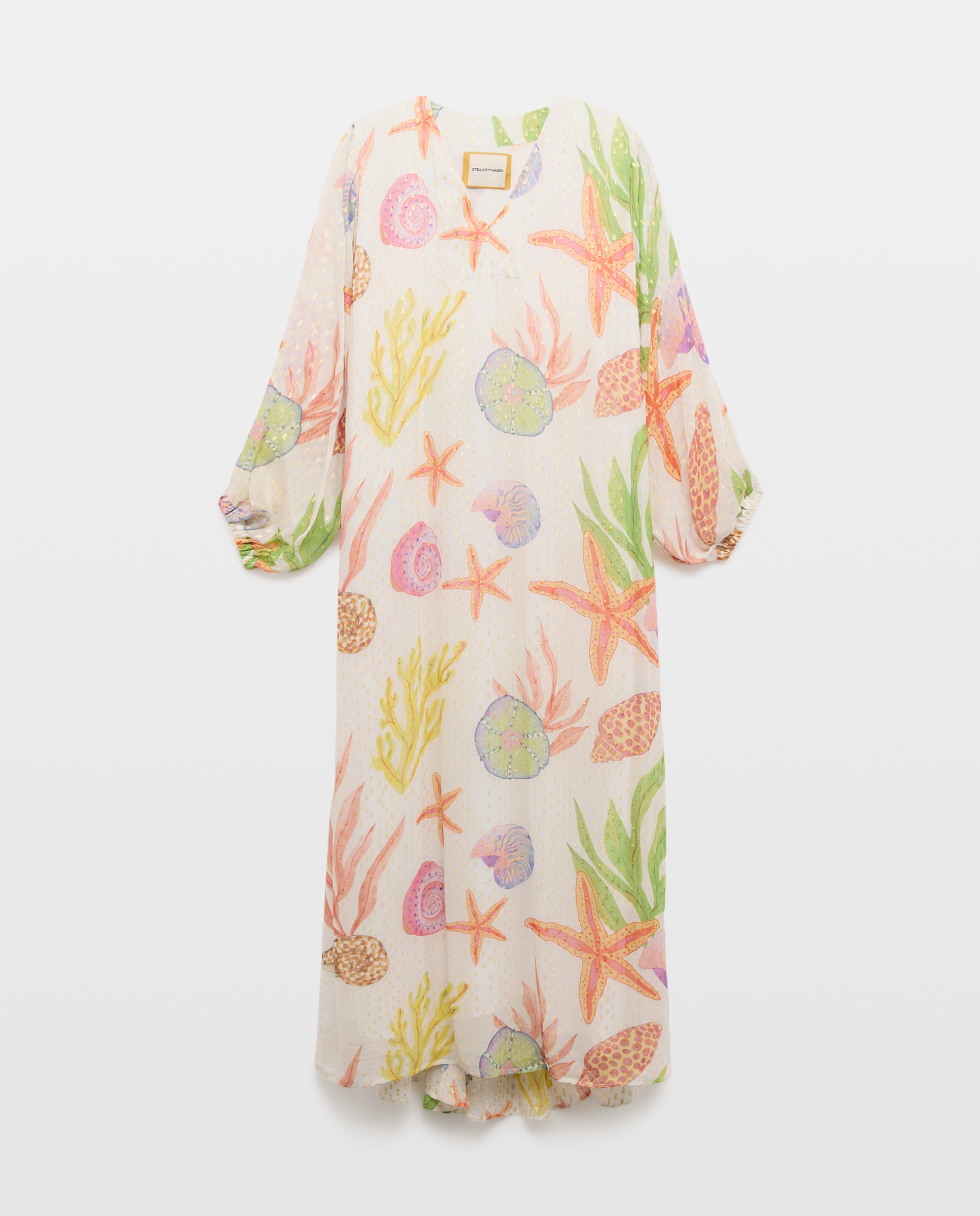 Vestido Fill Coupé Estampado Branco-4