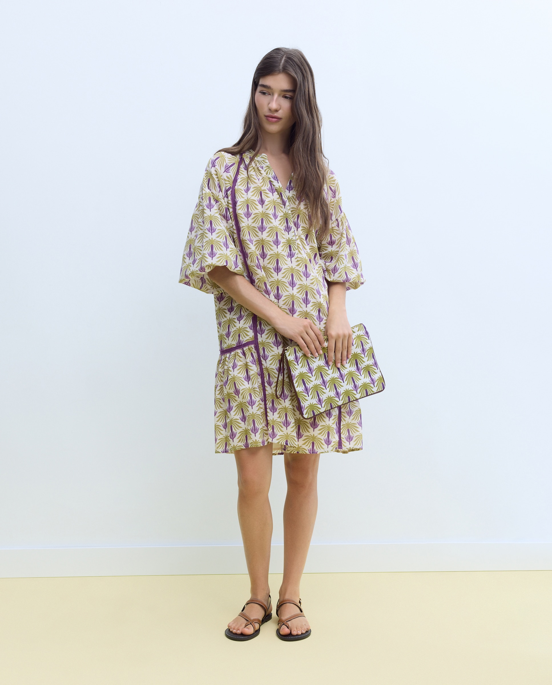 Imagem 0 de Vestido de Algodão Tropical