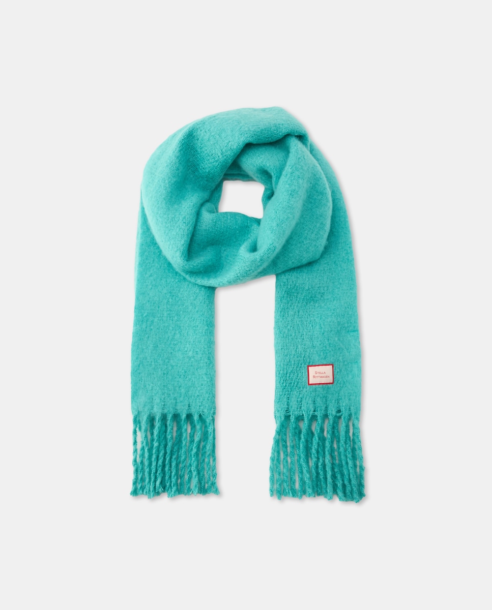 Cachecol Liso 450 Turquesa-2