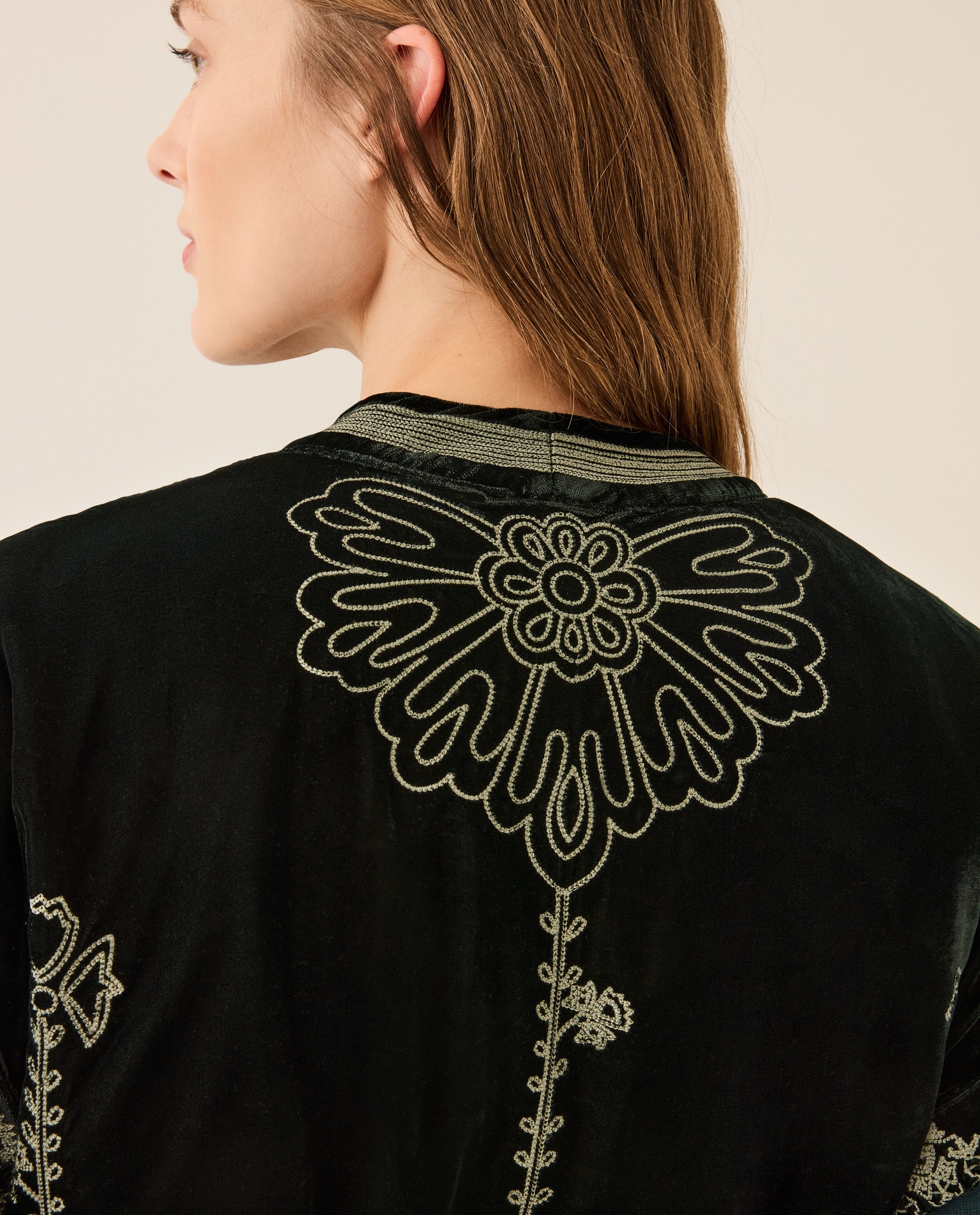 Colete de Veludo 400 Azul-4