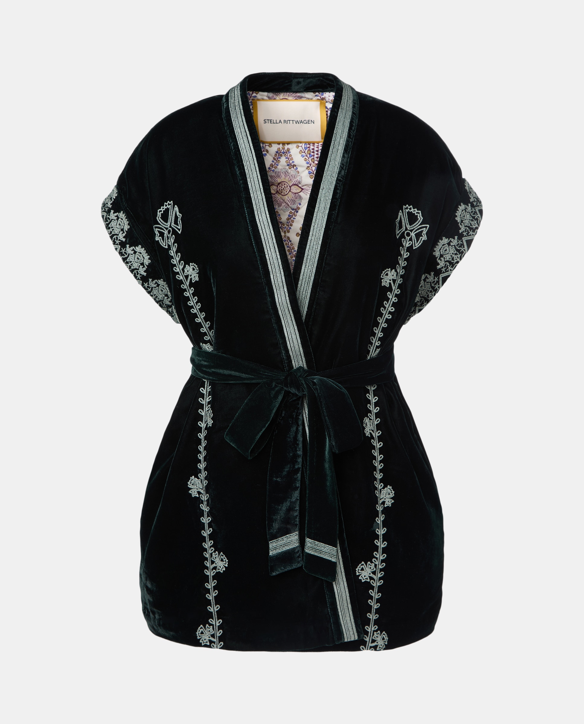 Colete de Veludo 400 Azul-5