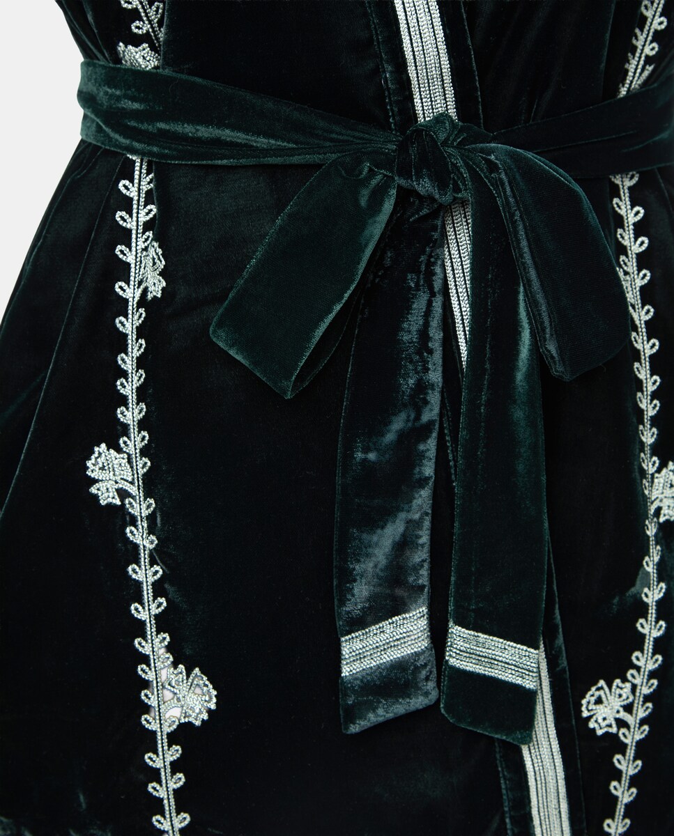 Colete de Veludo 400 Azul-6