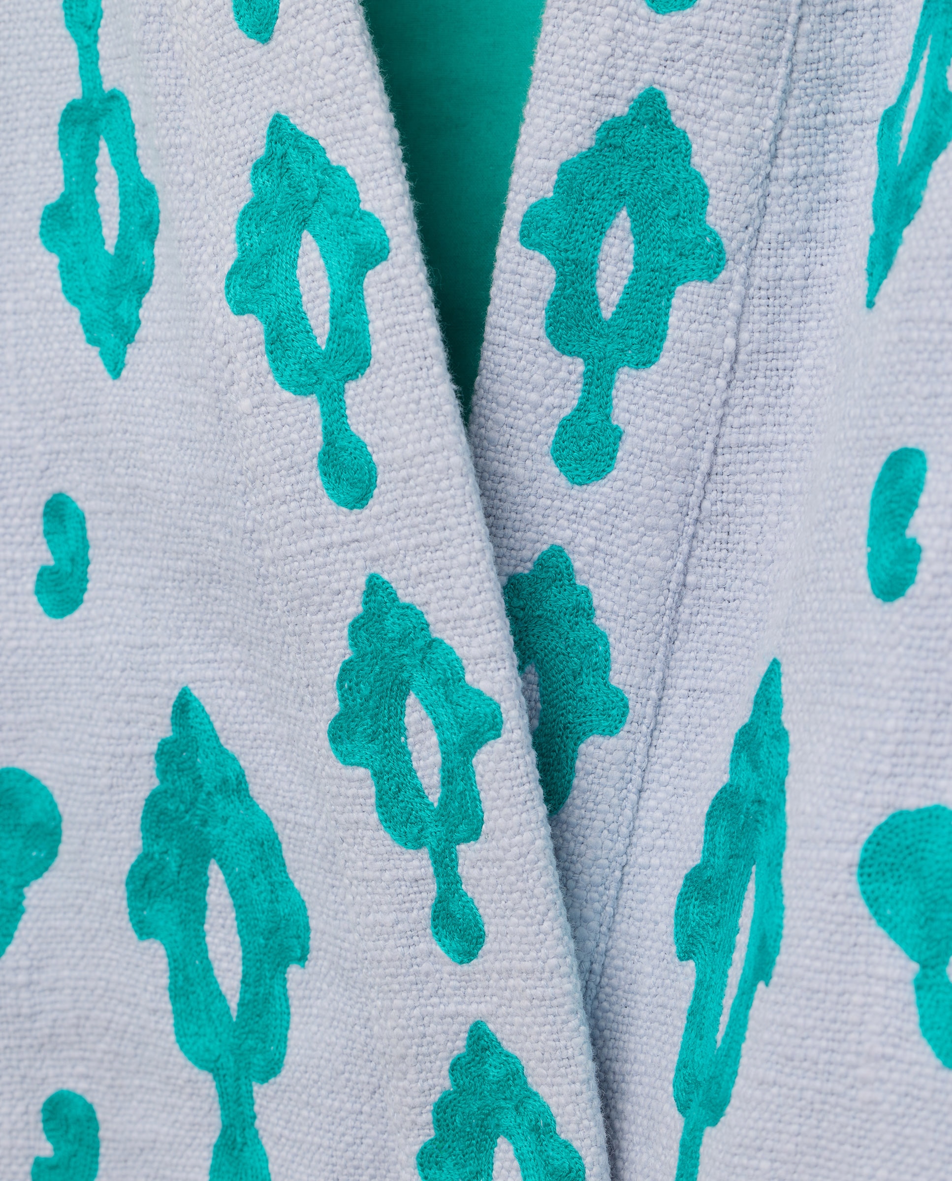 Casaco bordado 450 Turquesa-5