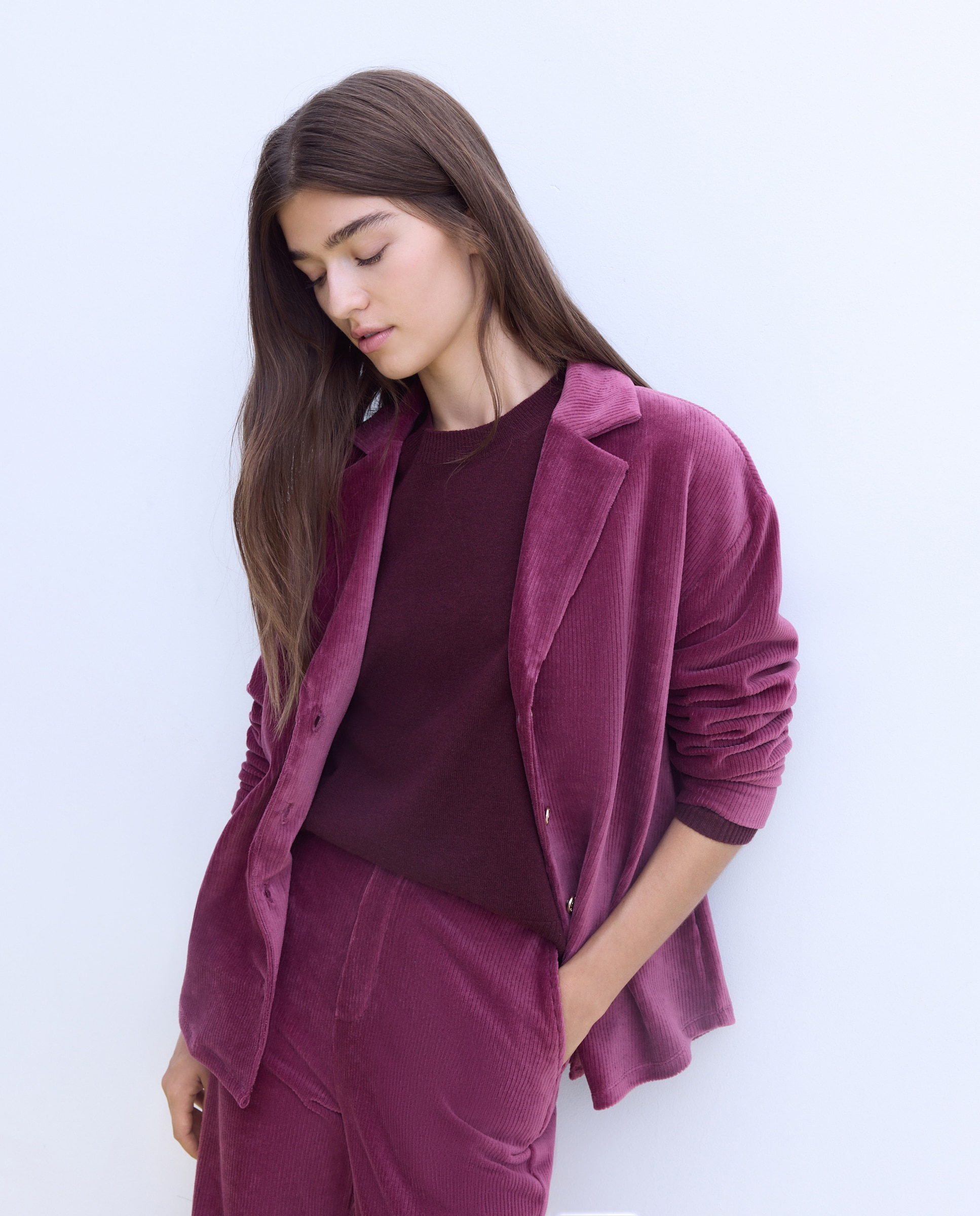 Chaqueta solapa pana - Stella Rittwagen - Buganvilla Buganvilla-1