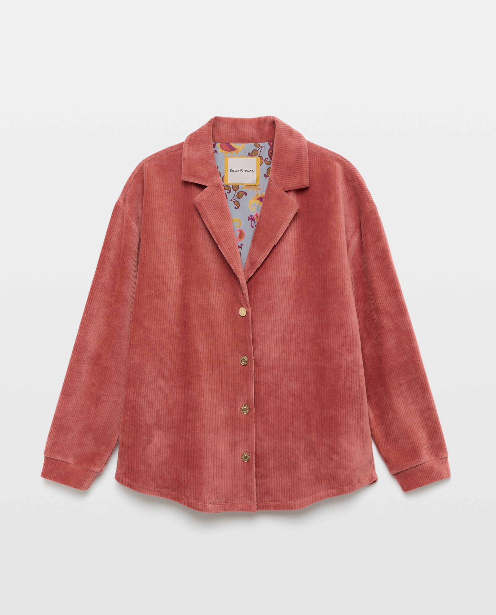 Chaqueta solapa pana - Stella Rittwagen - 770 Terracota 770 Terracota-4