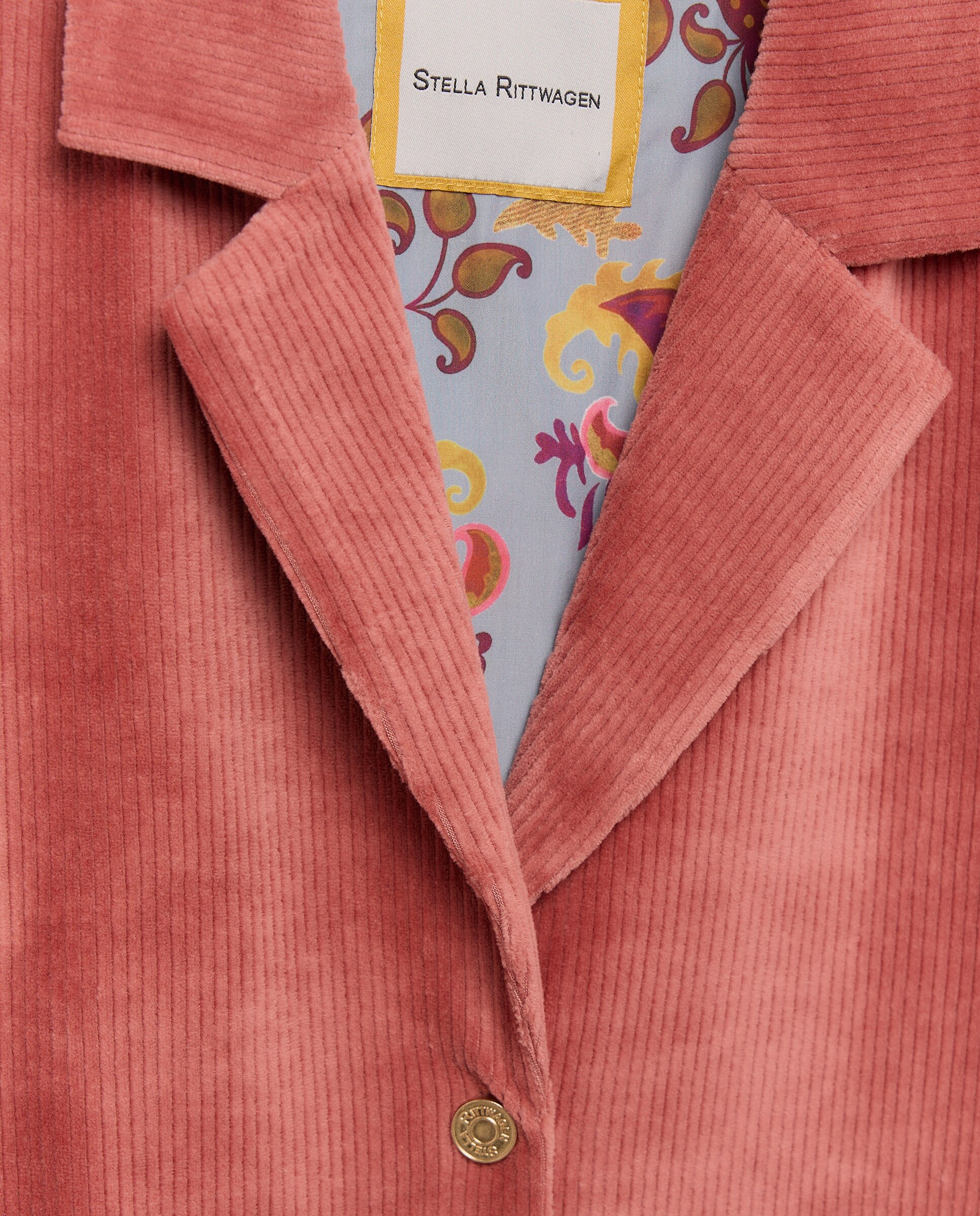 Chaqueta solapa pana - Stella Rittwagen - 770 Terracota 770 Terracota-5