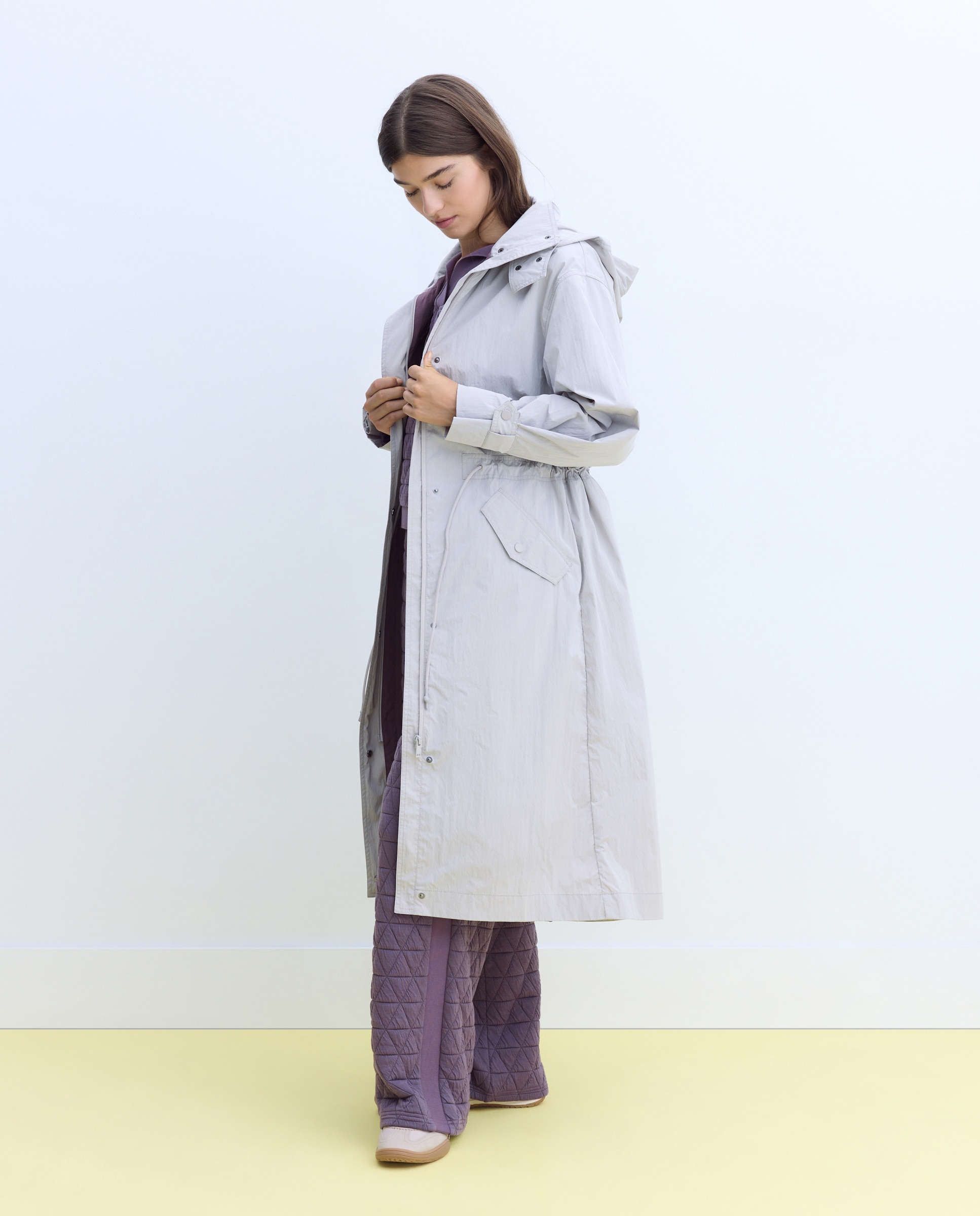 Parka detalle cuello - Stella Rittwagen - Gris claro Gris claro-2