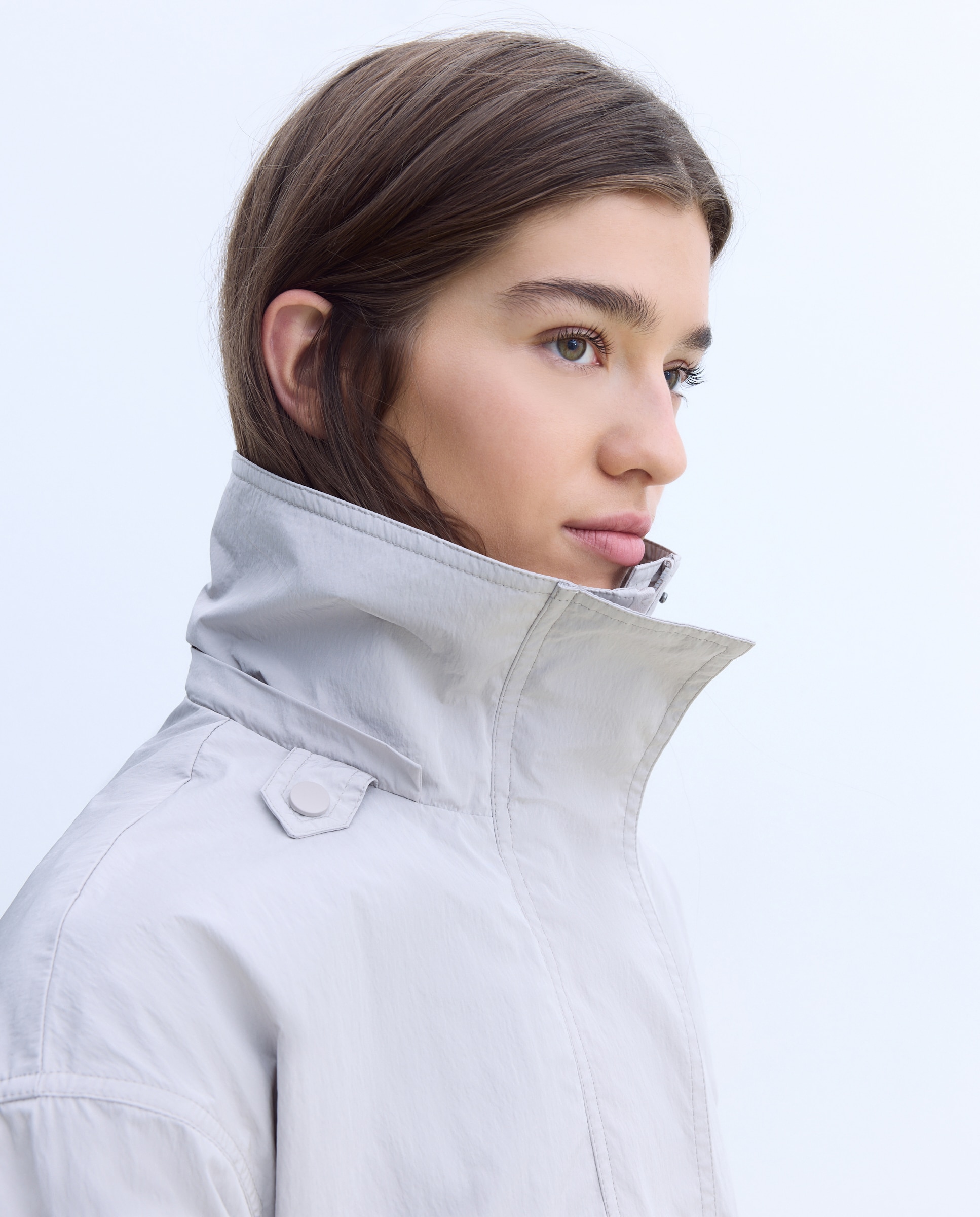 Parka detalle cuello - Stella Rittwagen - Gris claro Gris claro-3