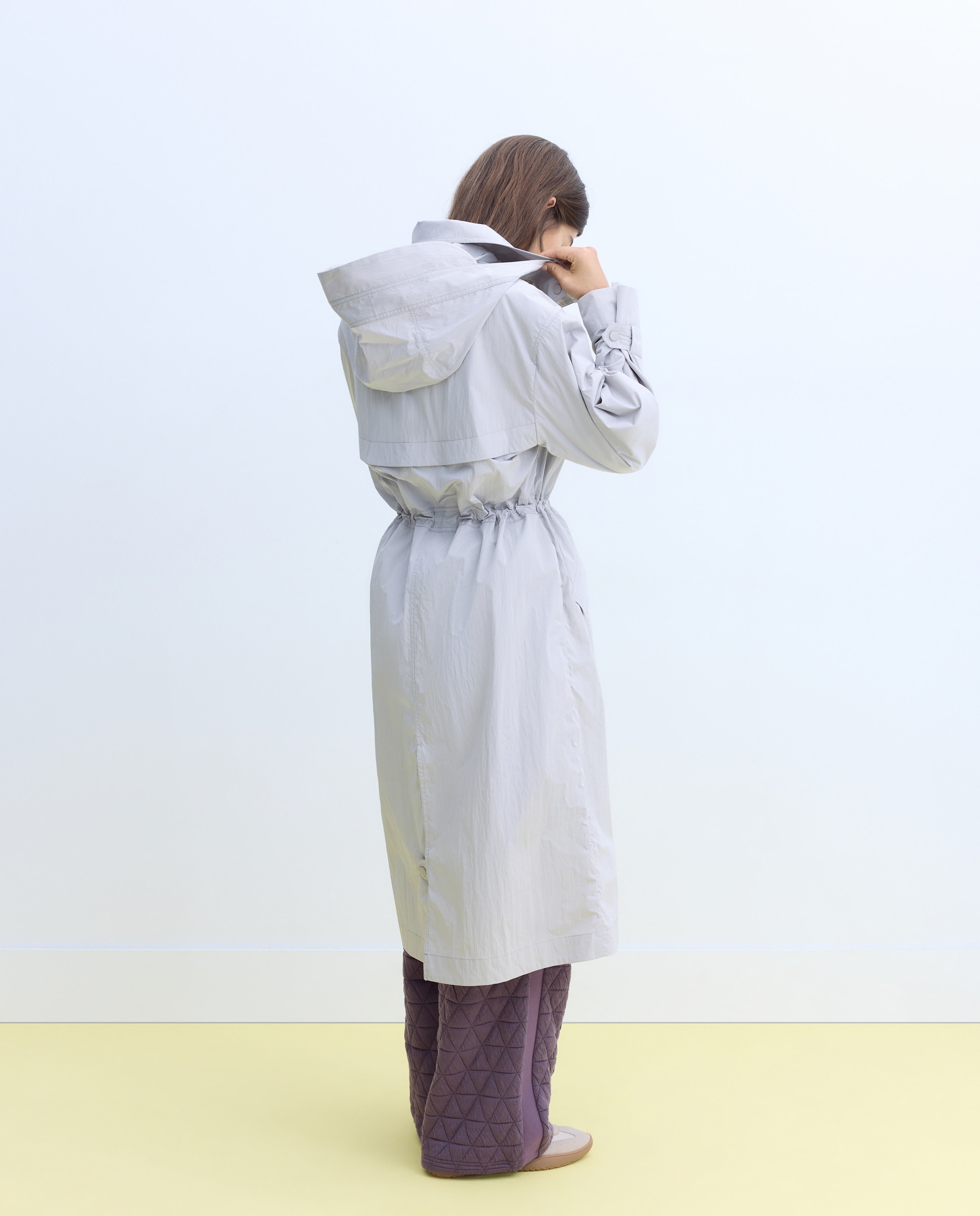 Parka detalle cuello - Stella Rittwagen - Gris claro Gris claro-4