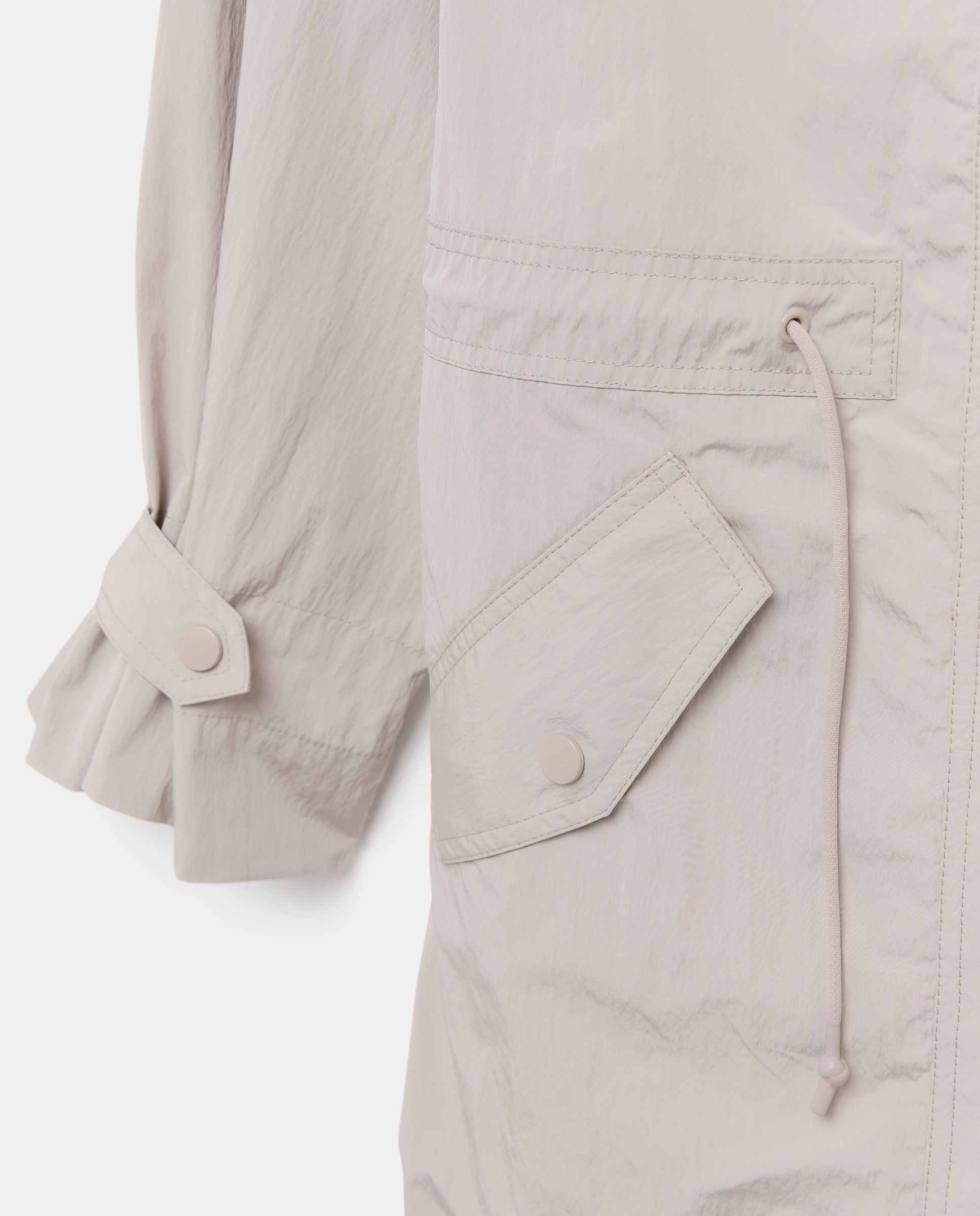 Parka detalle cuello - Stella Rittwagen - Gris claro Gris claro-6