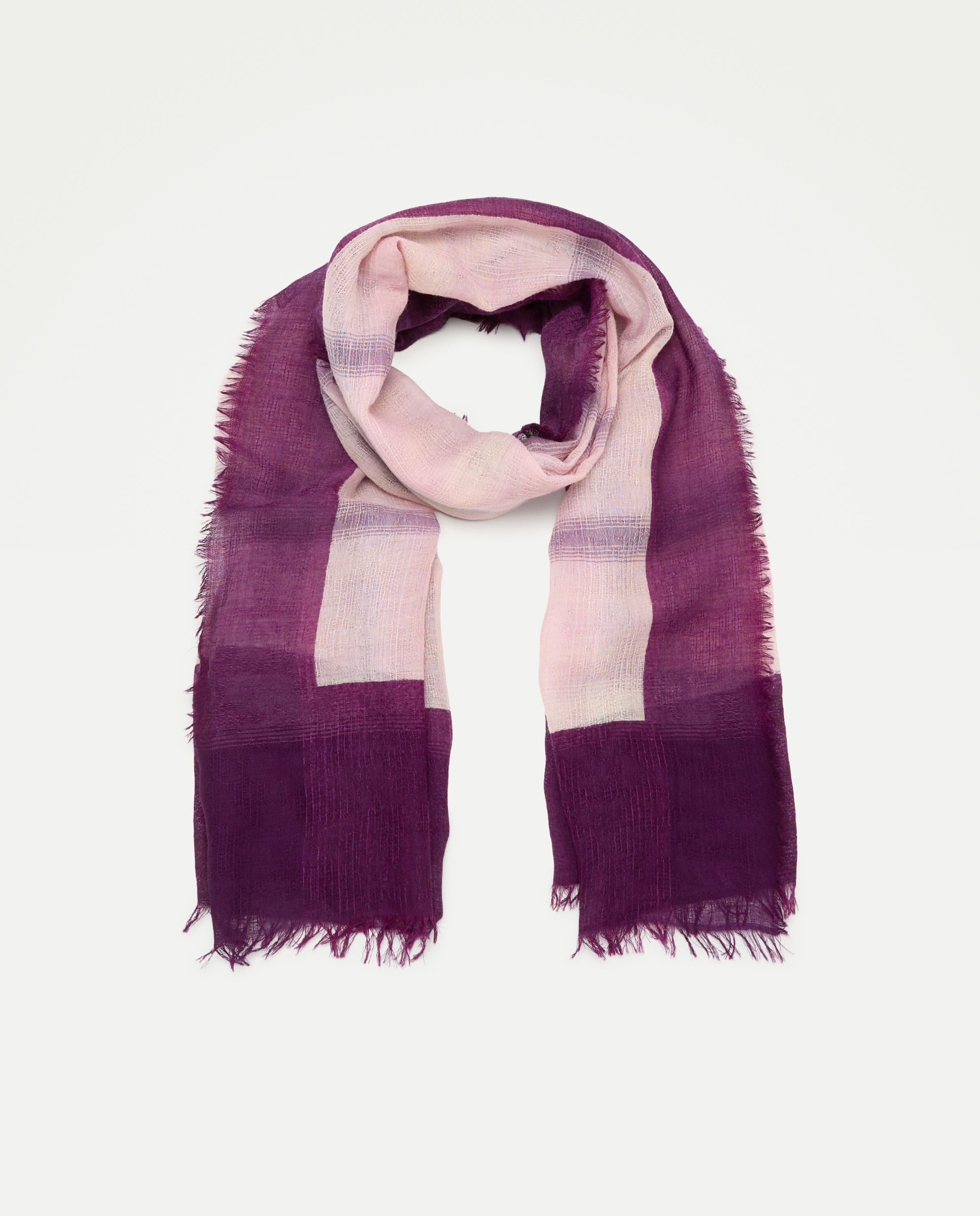 Imagen 0 de Pañuelo con estampado de cuadros Morado