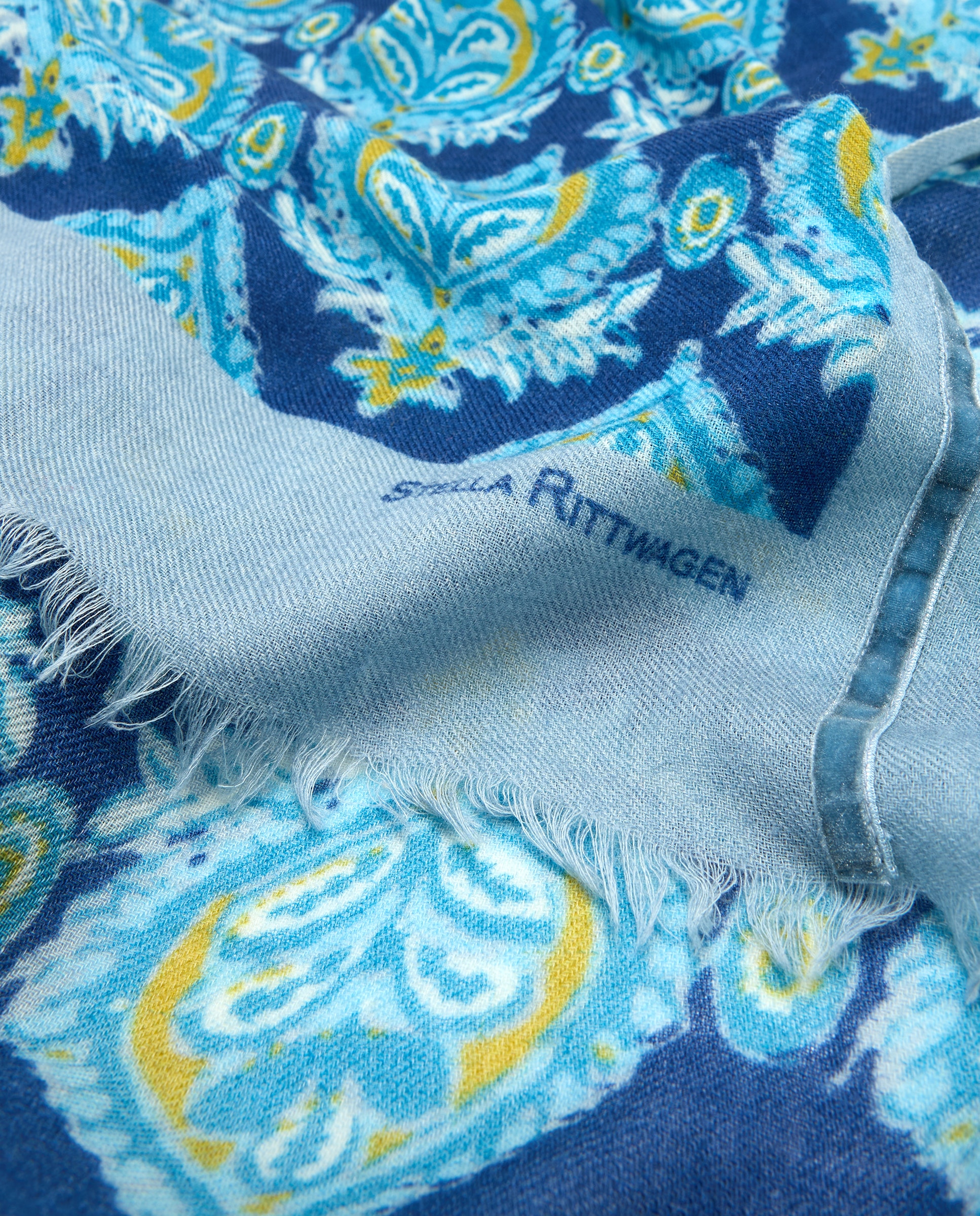 Lenço estampado Azul-marinho-3