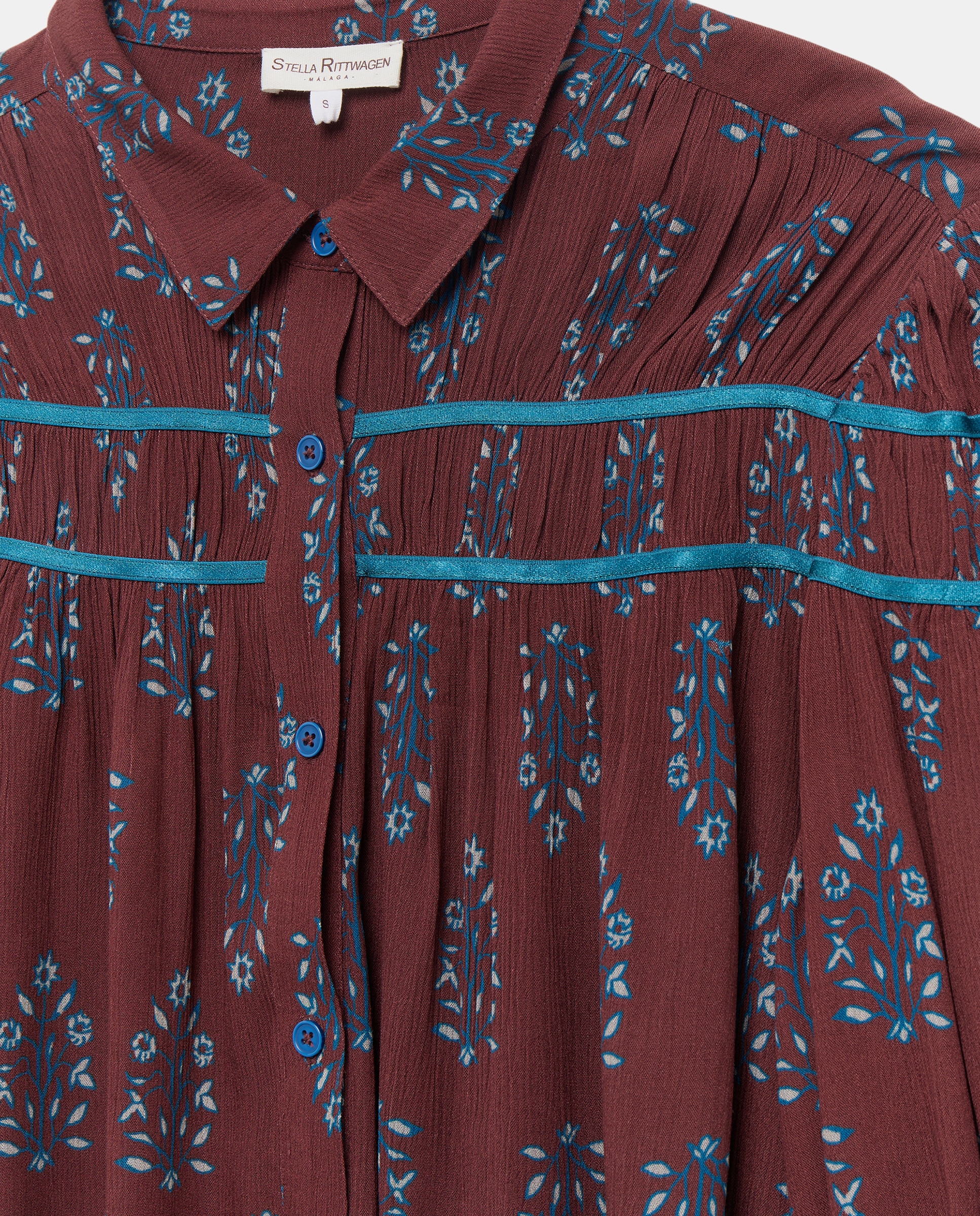 Camisa Estampada Castanho-6