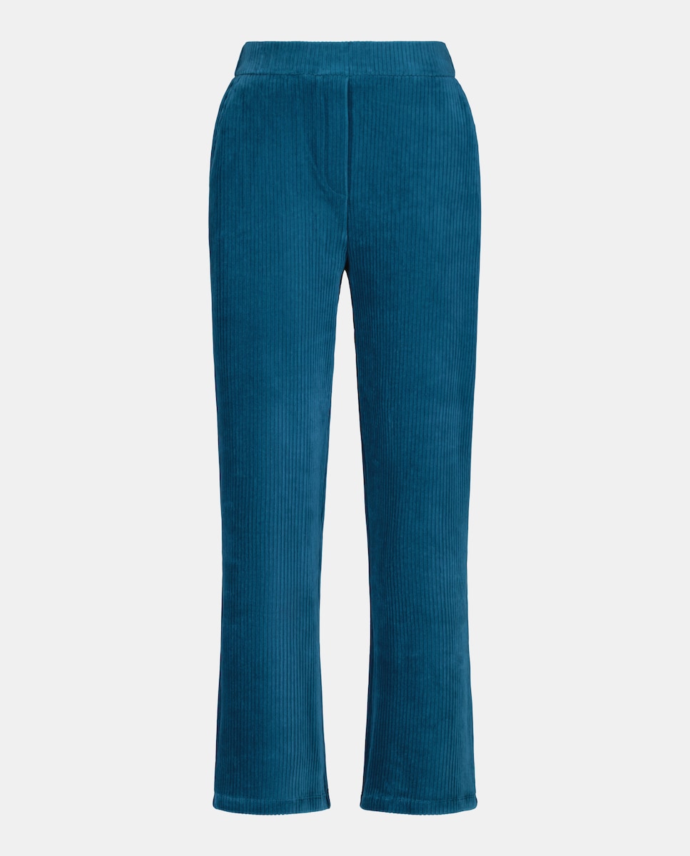 Calças Casual Azul-escuro-4