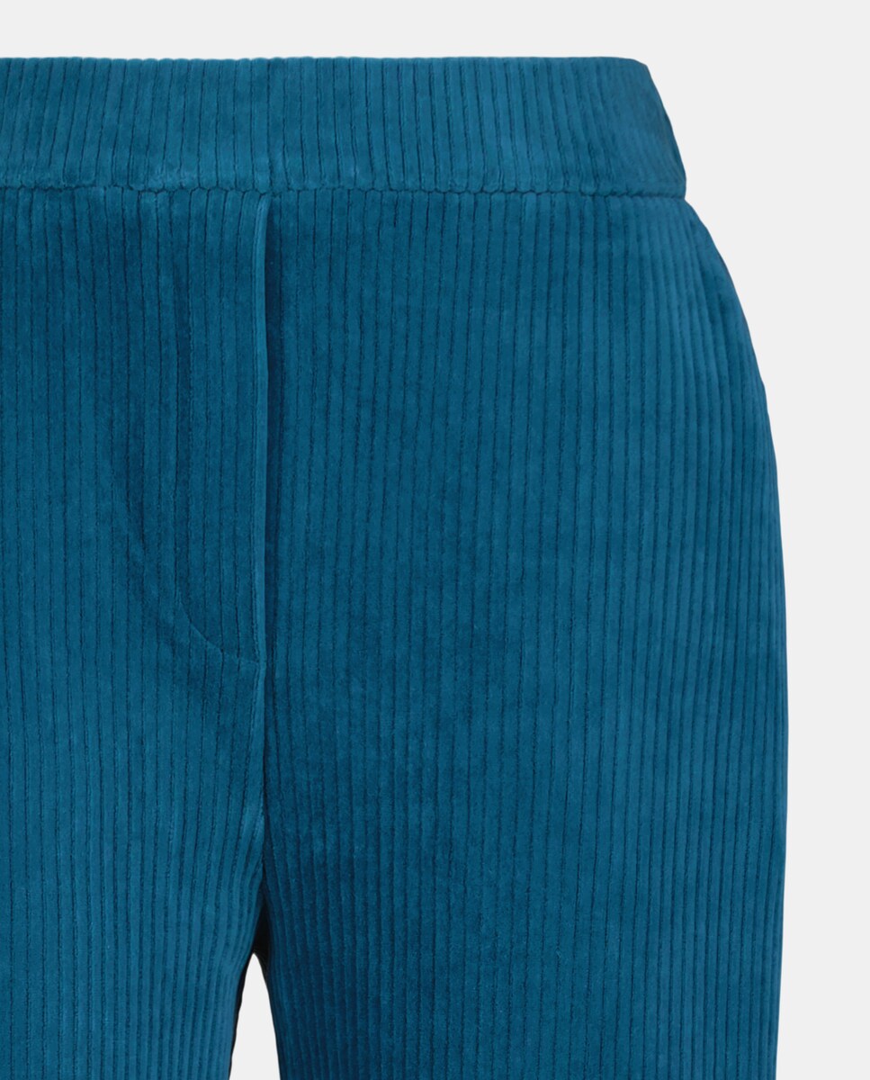 Calças Casual Azul-escuro-5