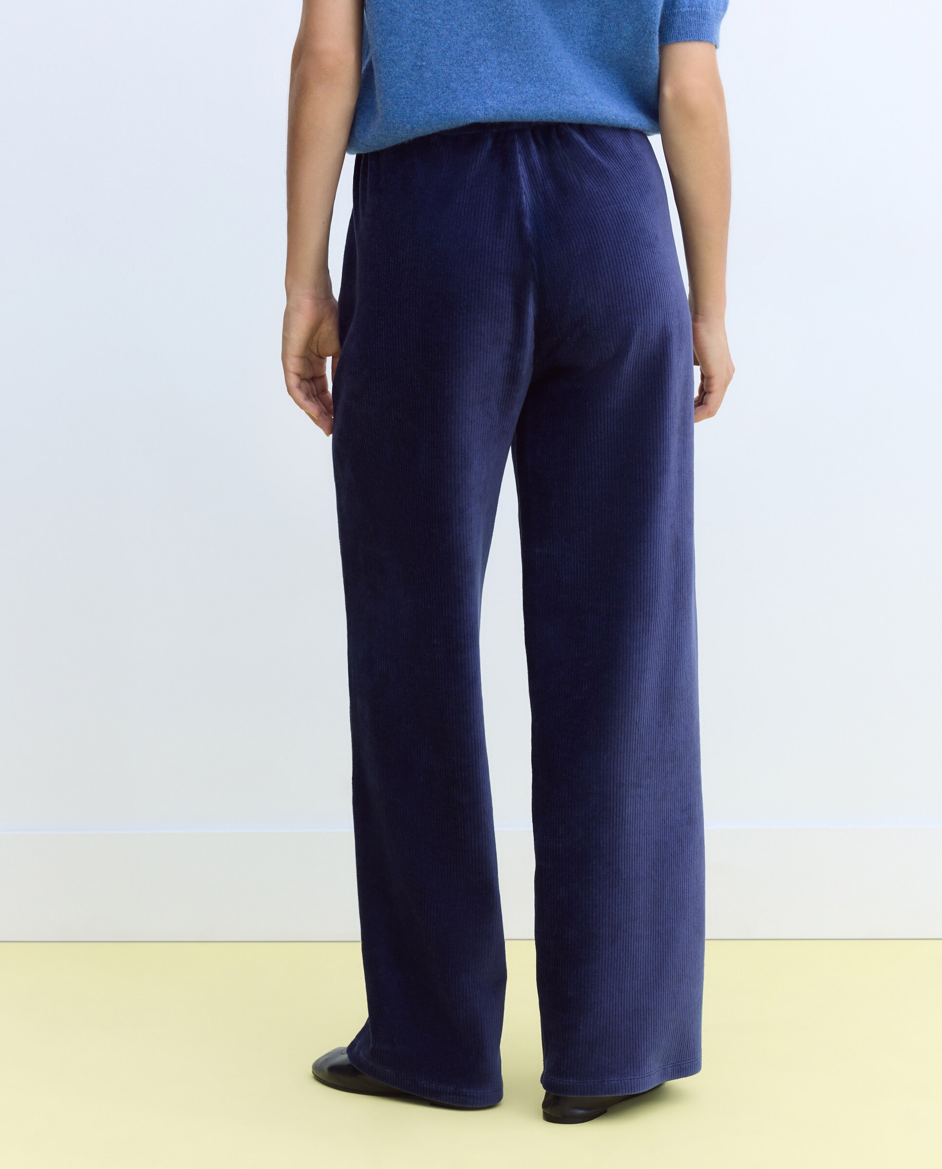 Pantalón pana - Stella Rittwagen - Azul marino Azul marino-3