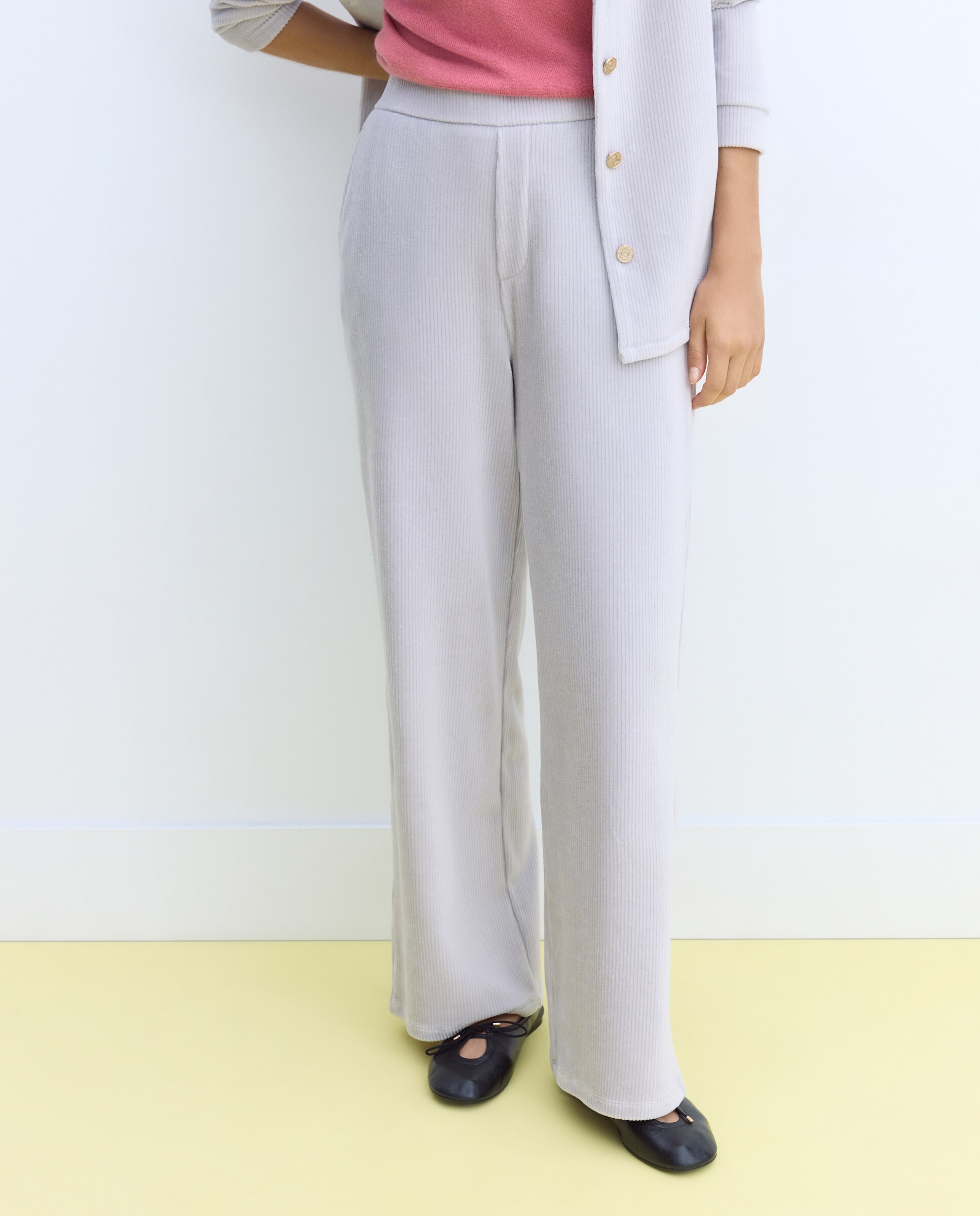 Pantalón pana - Stella Rittwagen - Gris claro Gris claro-2