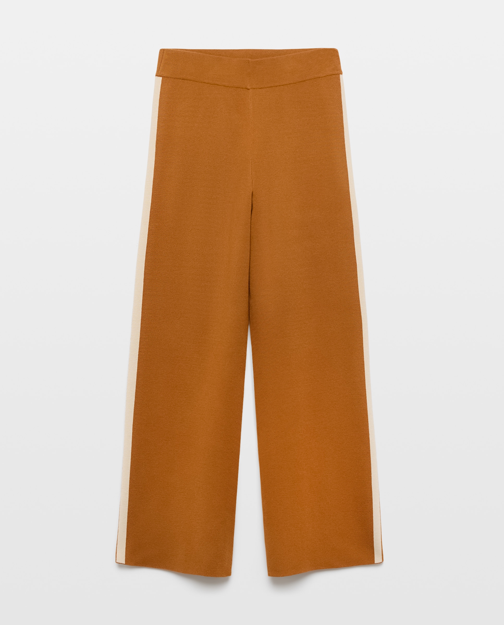 Pantalón de mujer con jacquard - Stella Rittwagen - 730 Camel 730 Camel-4