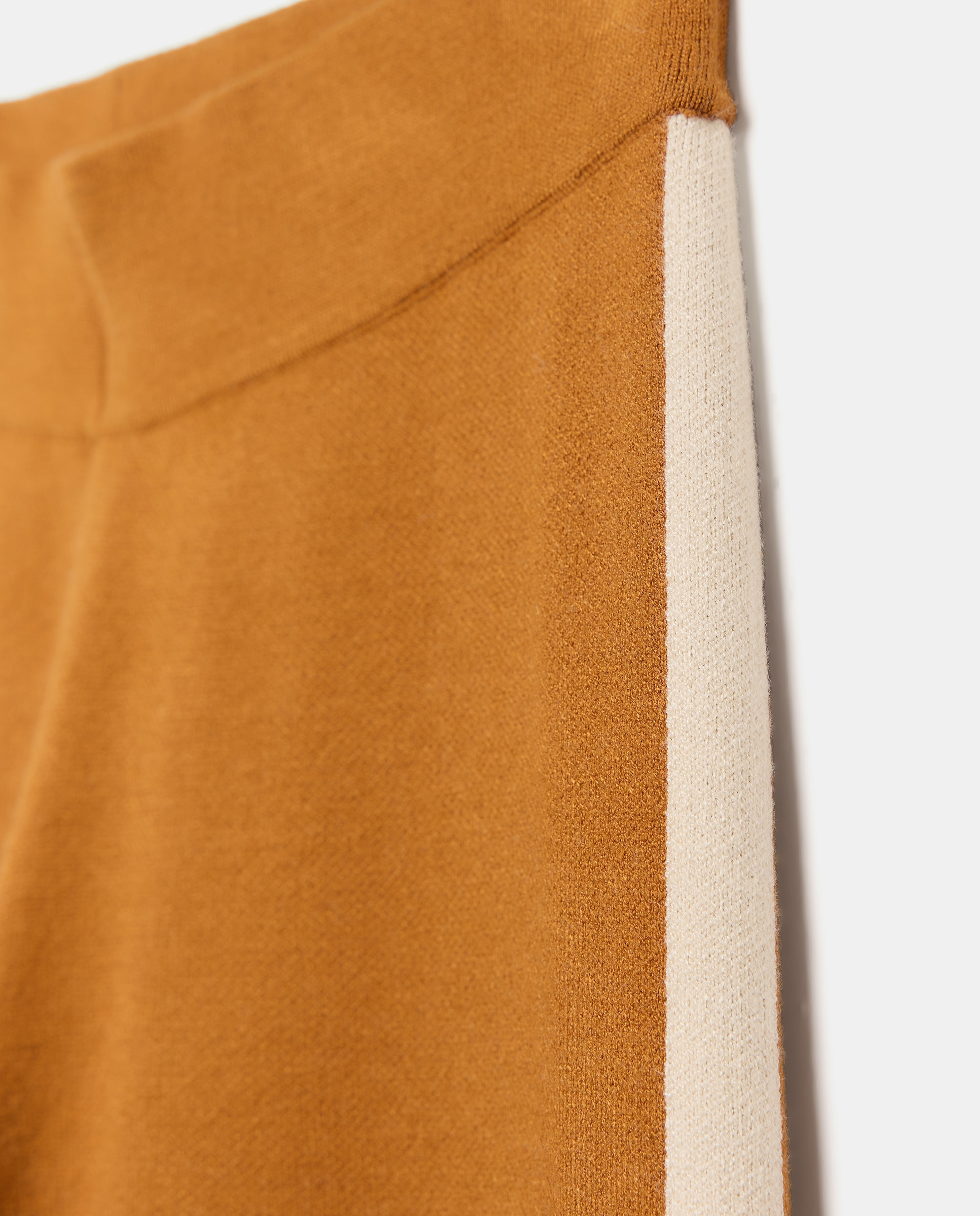 Pantalón de mujer con jacquard - Stella Rittwagen - 730 Camel 730 Camel-5