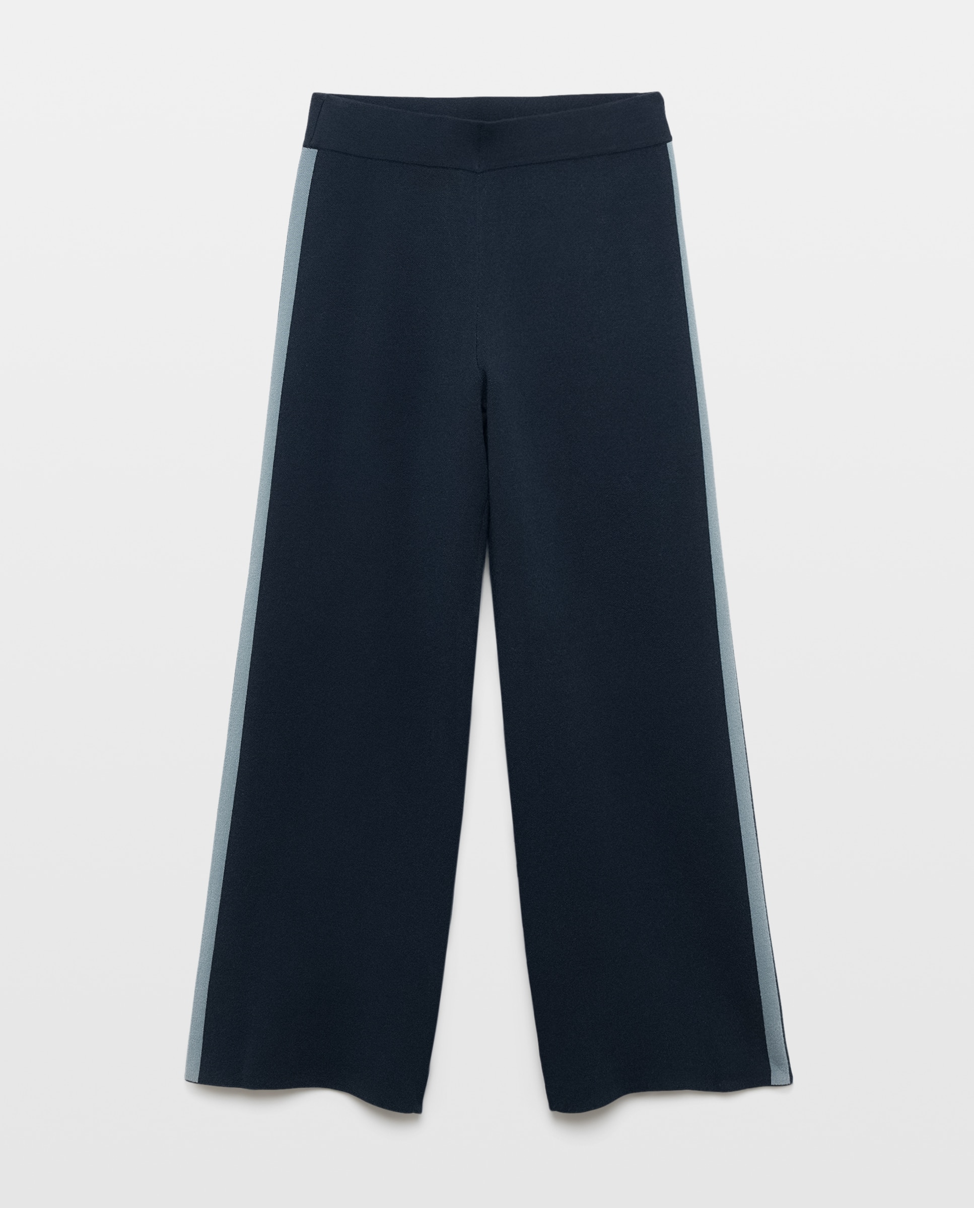 Pantalón de mujer con jacquard - Stella Rittwagen - 430 Azul oscuro 430 Azul oscuro-4