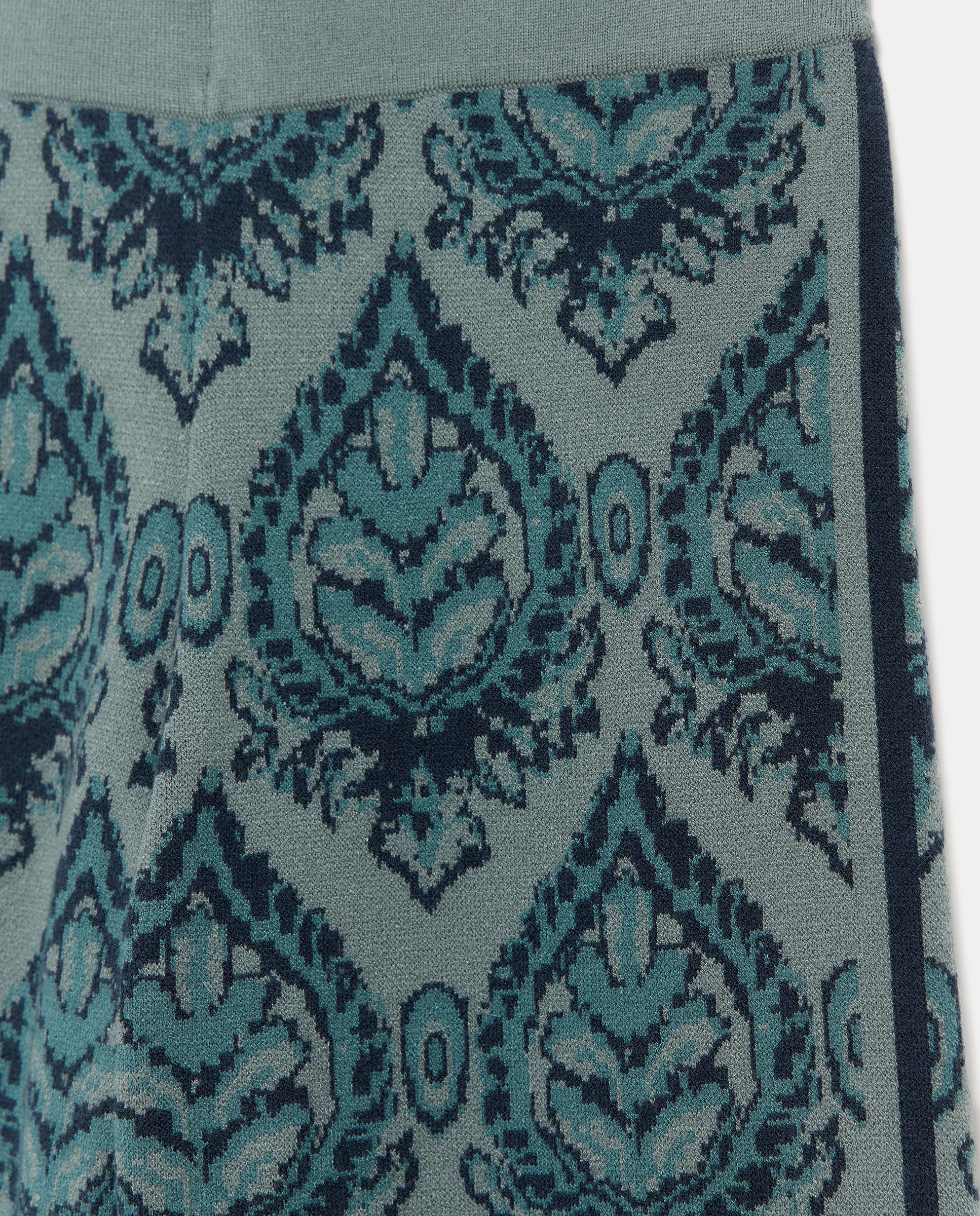 Pantalón de mujer con jacquard - Stella Rittwagen - Verde fluor Verde fluor-5