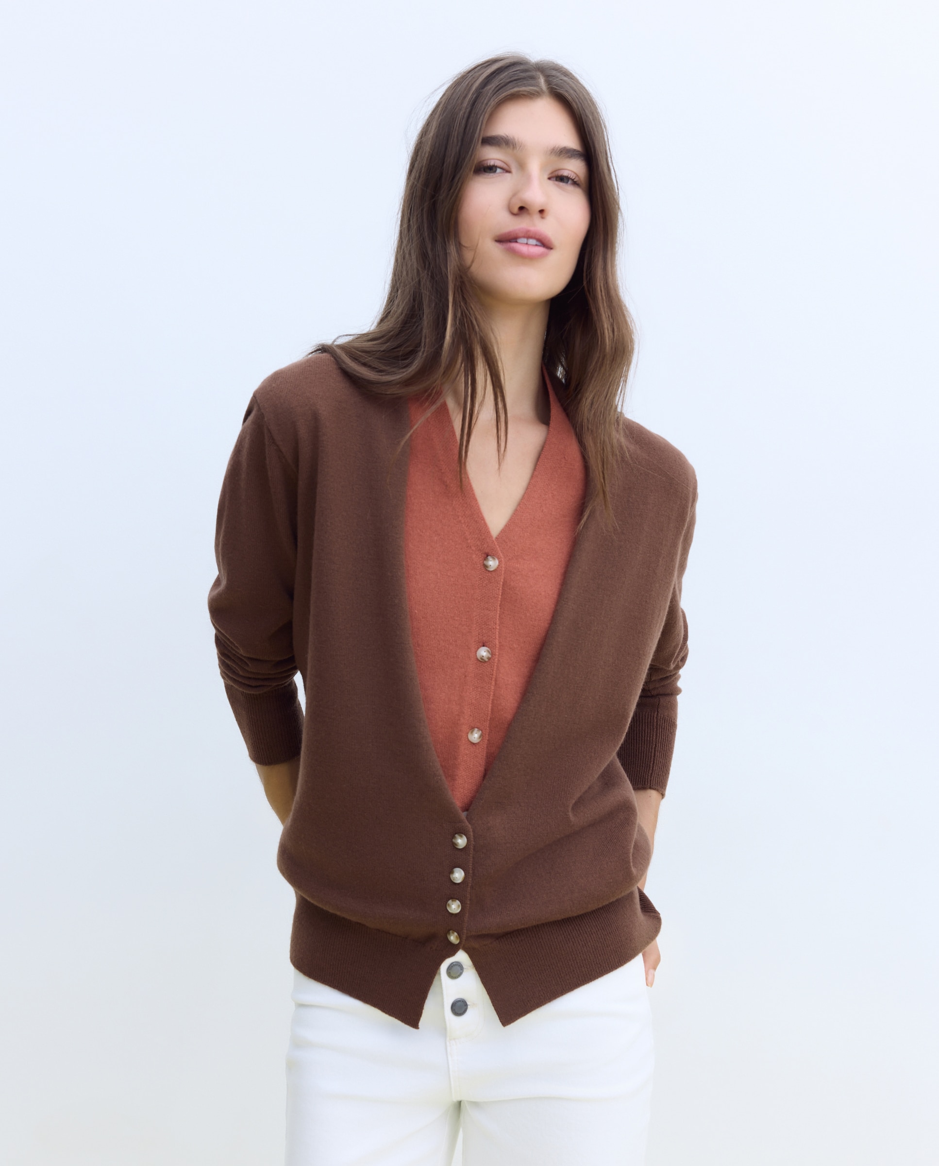 Imagen 3 de Chaqueta doble punto - Stella Rittwagen - Marrón Marrón