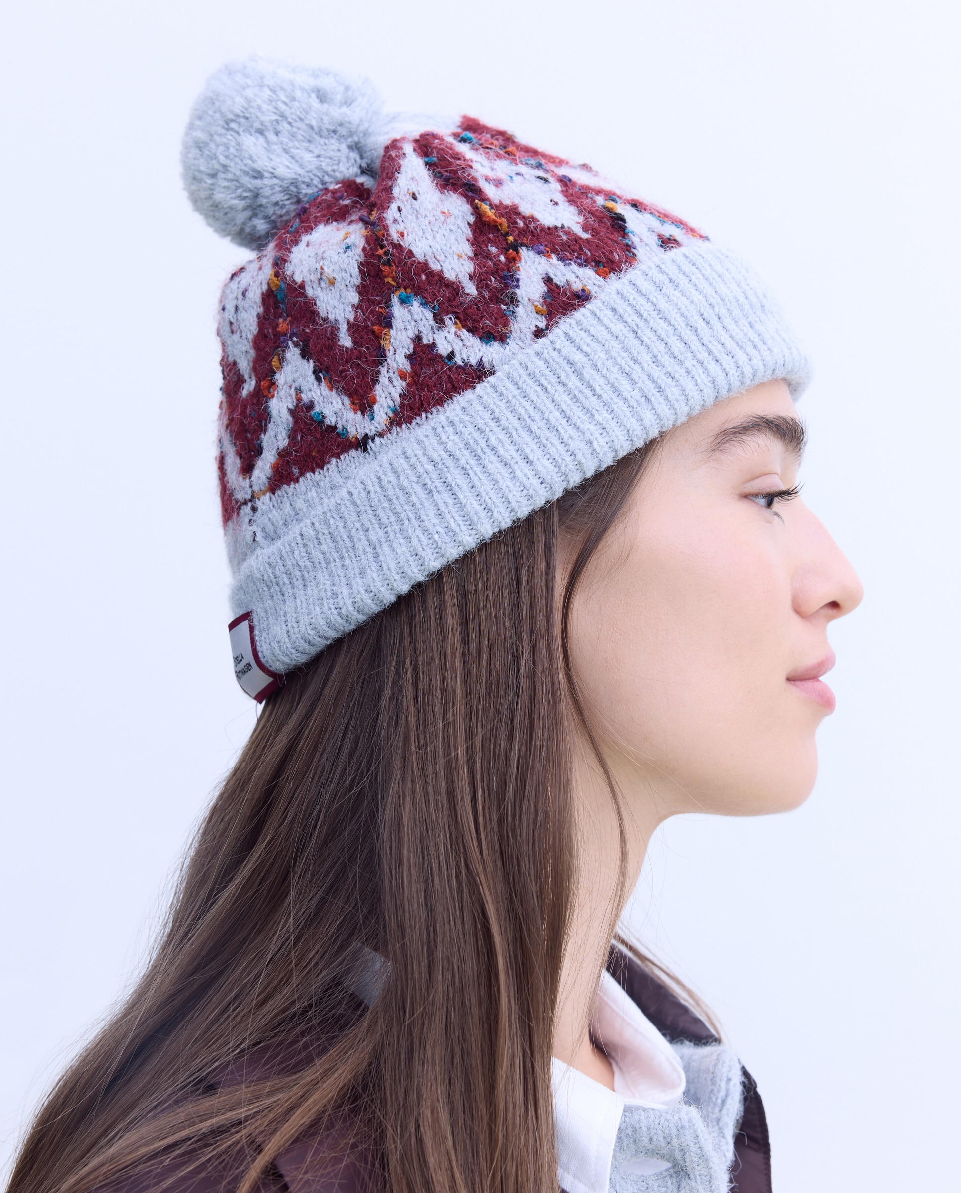 Gorro de Malha com Fantasia Cinzento-claro-3
