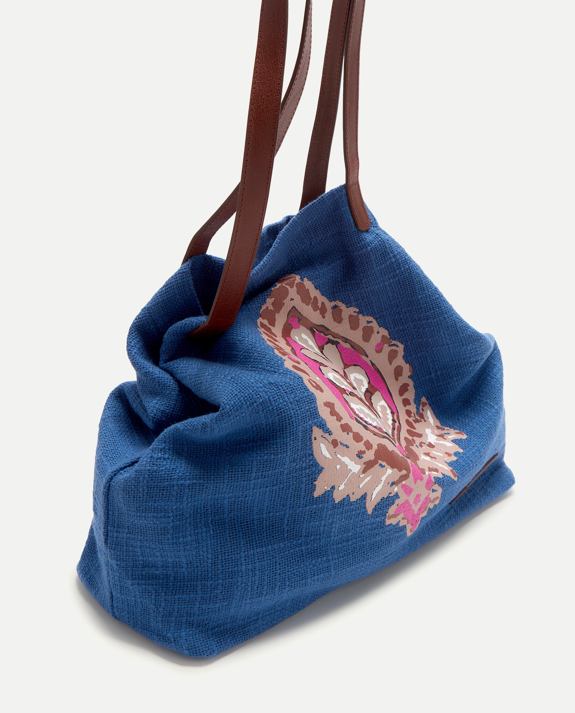 Mala Shopper Estampada 400 Azul-3