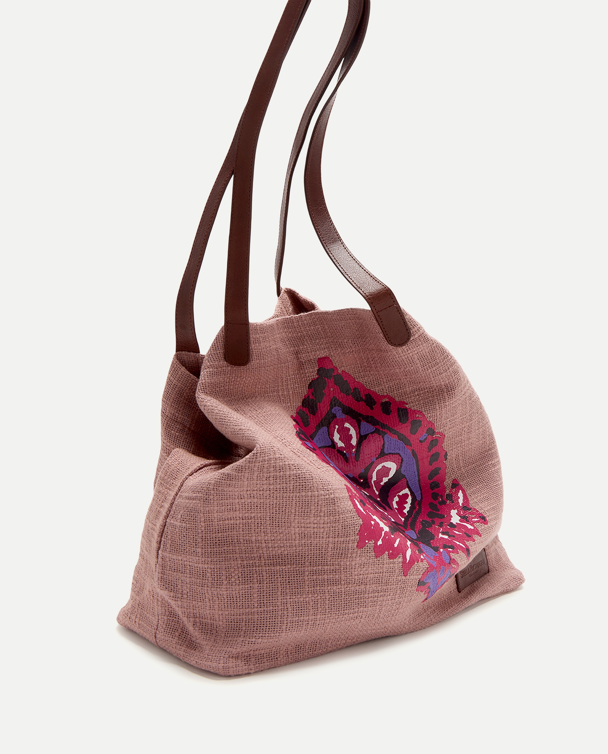 Mala Shopper Estampada Bordeaux-3