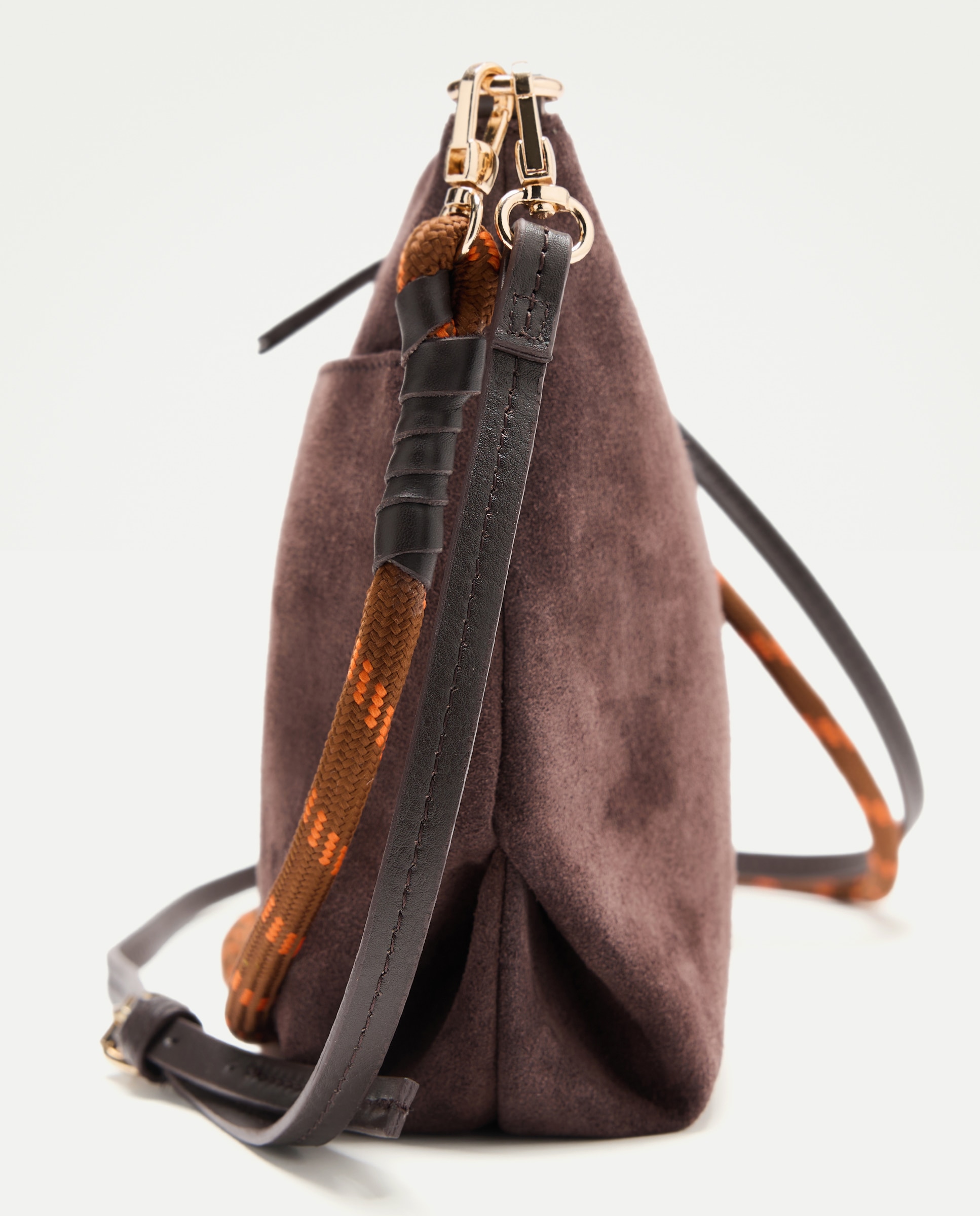 Mala Shopper em Croute Castanho-5