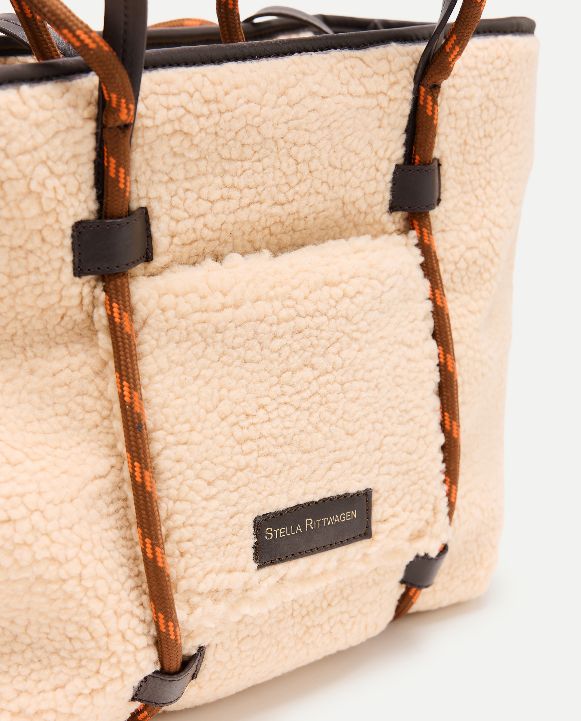 Mala Shopper com Pelo de Borrego 120 Cru-3