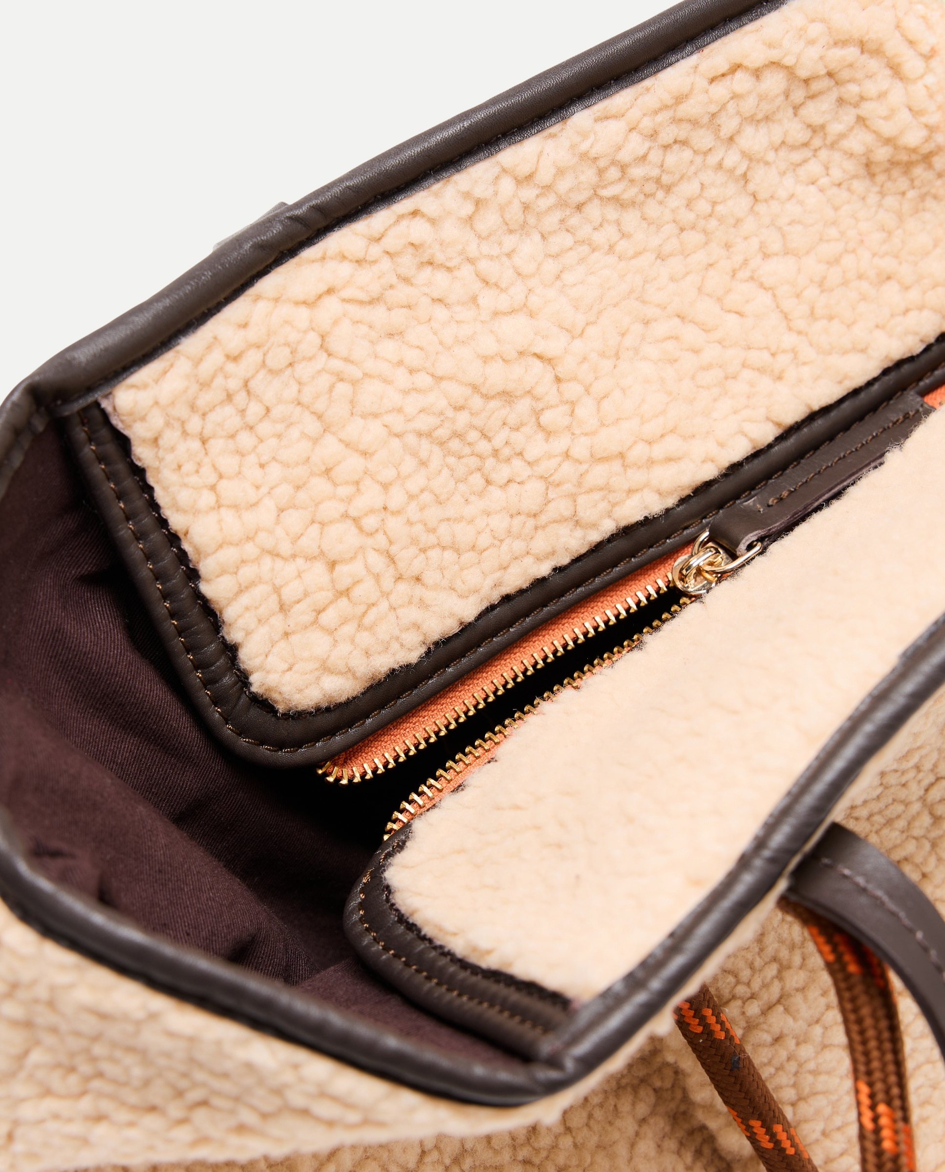 Mala Shopper com Pelo de Borrego 120 Cru-4