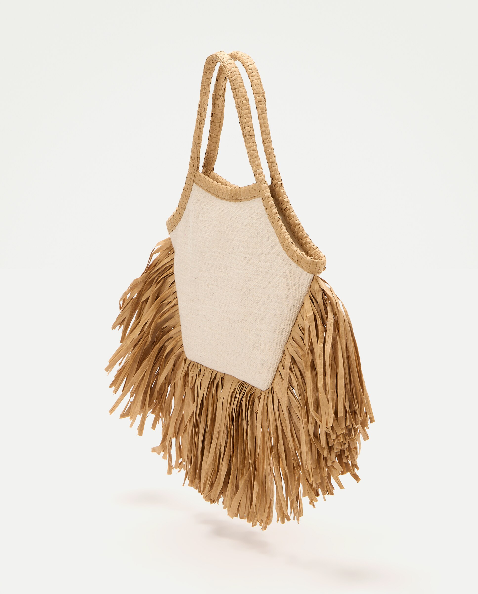 Mala Bordada com Franjas 120 Cru-2