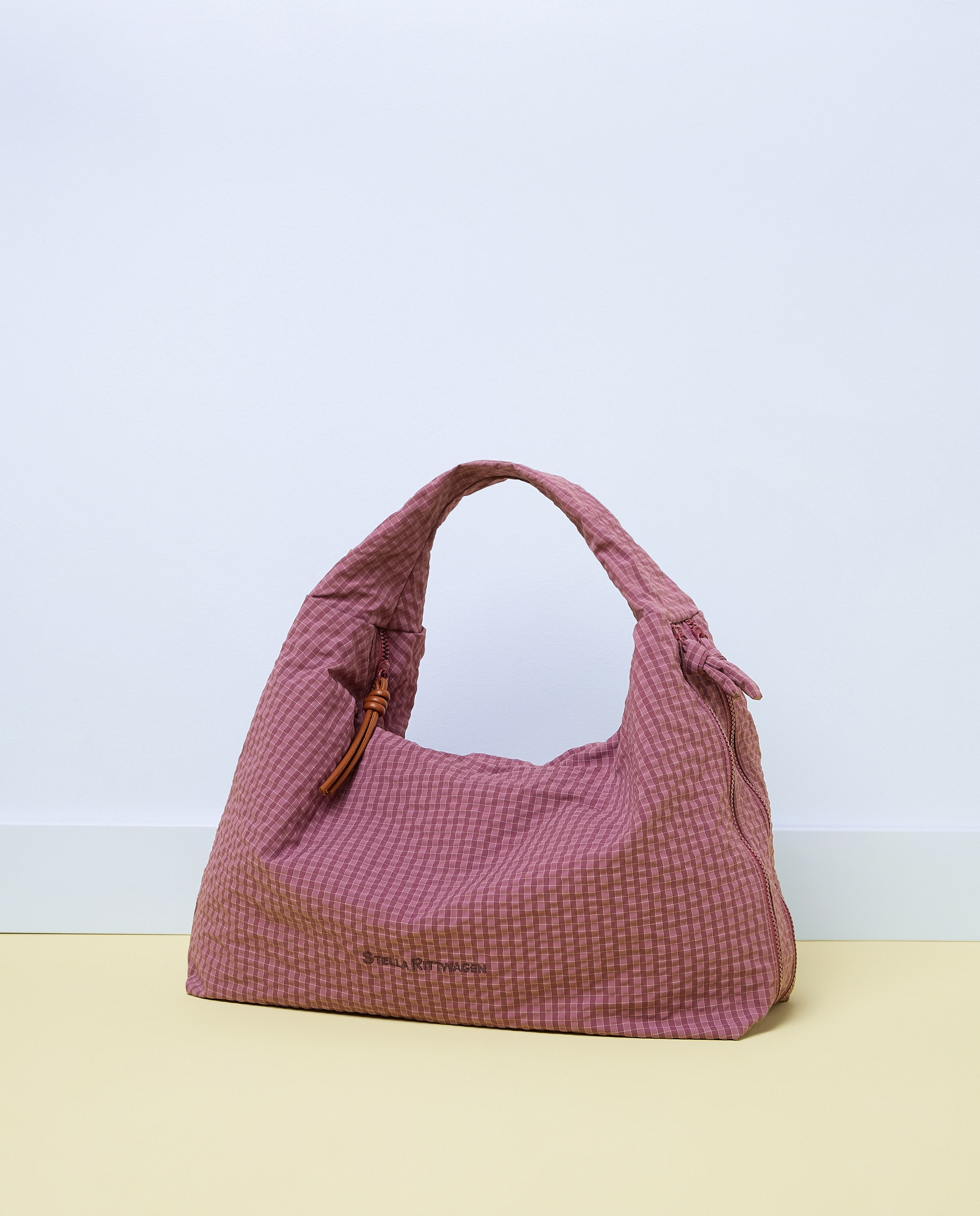Imagen 1 de Bolso con estampado de cuadros - Stella Rittwagen - 291 Berenjena 291 Berenjena
