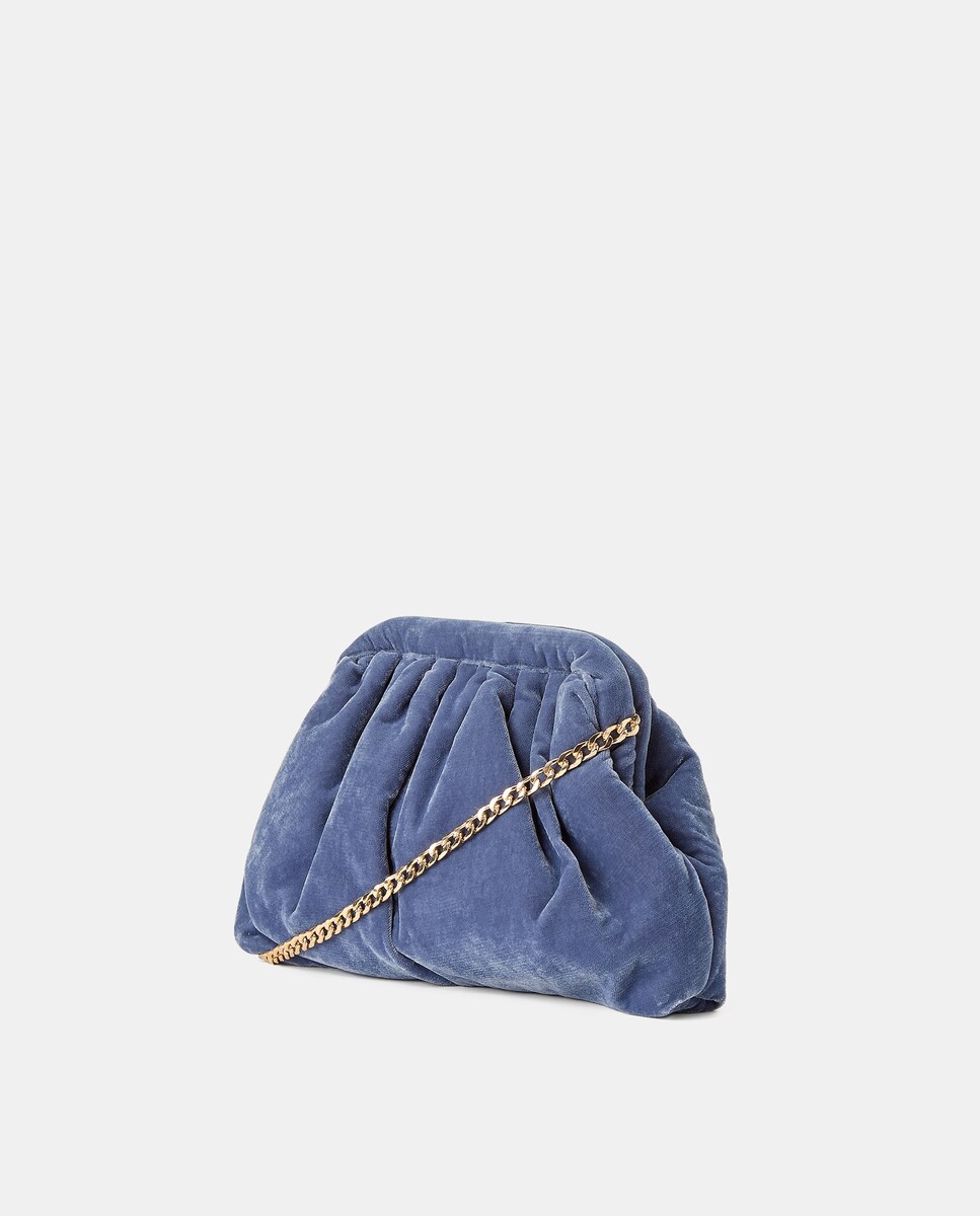 Mala Pouch com Veludo 400 Azul-2