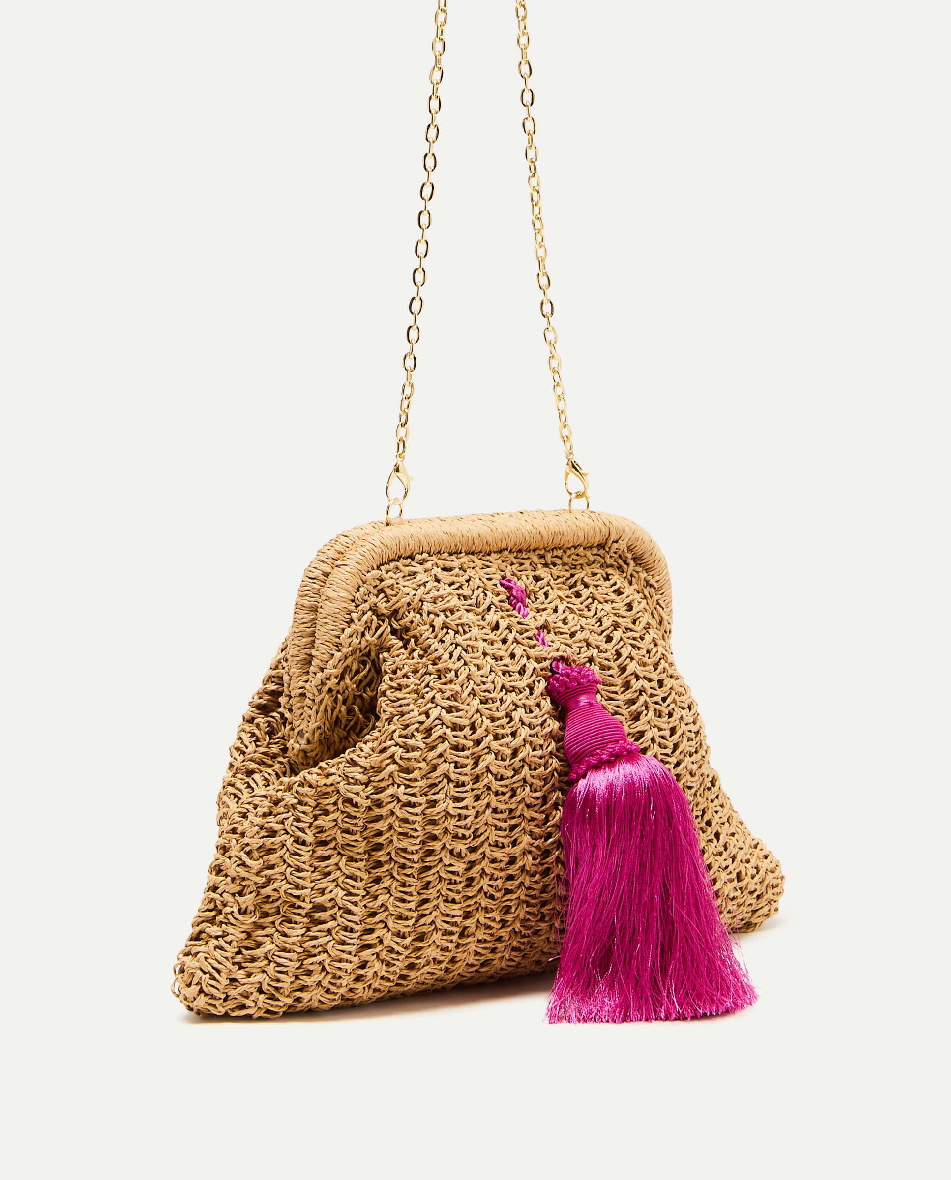 Mala Tipo Pouch com Pompom 240 Fúcsia-5