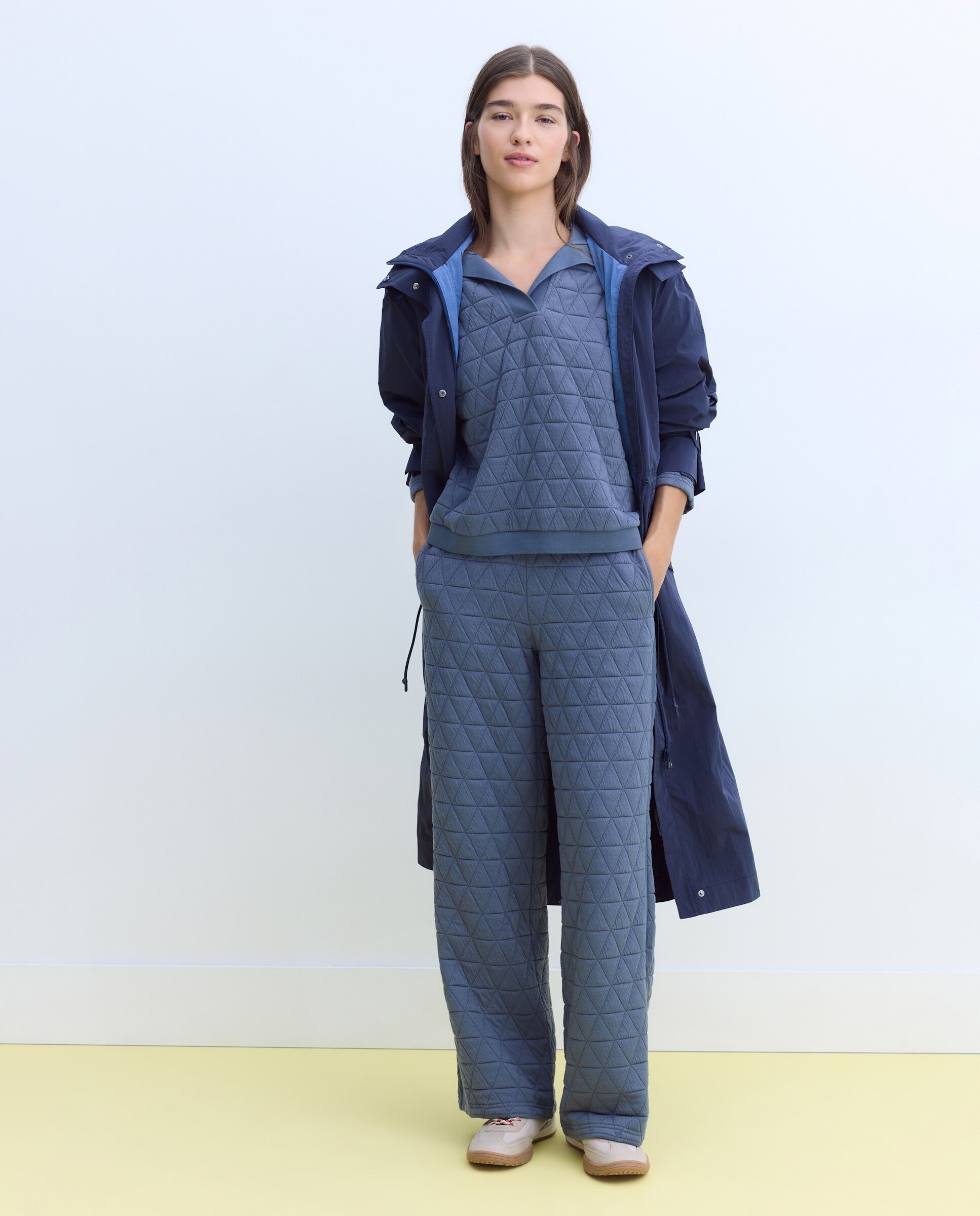 Sweatshirt Acolchoada 400 Azul-2