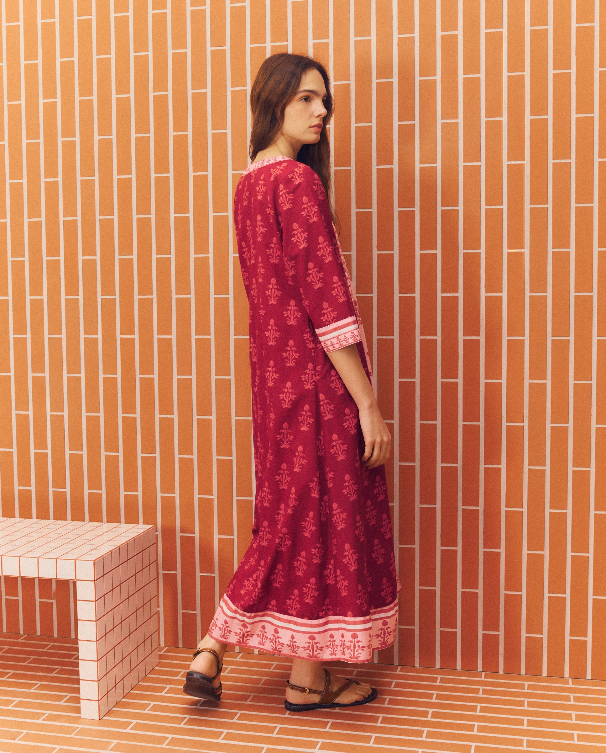 Conjunto de robe e camisa 230 Rosa Escuro-4